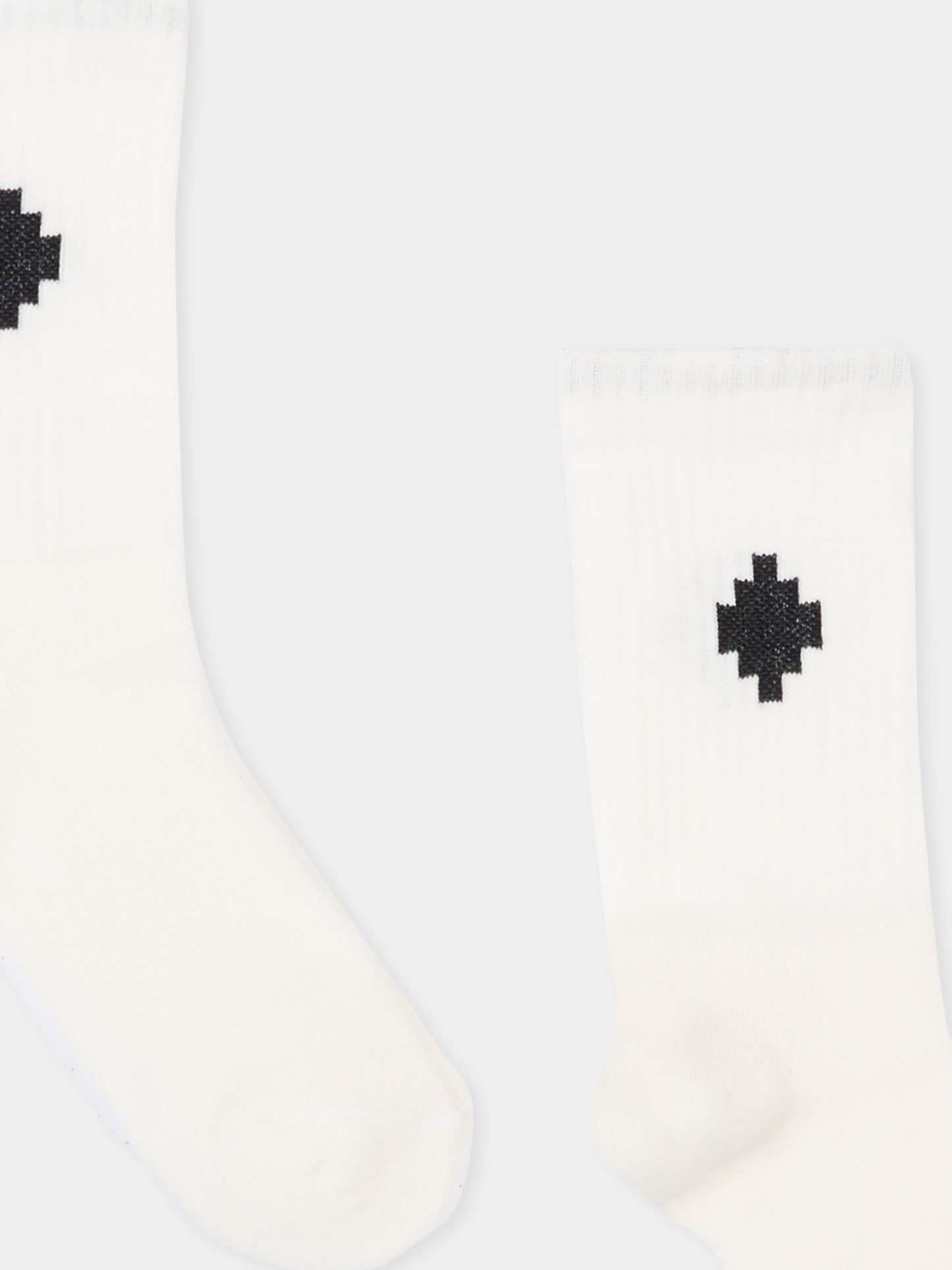 Calze bianche per bambini con logo,County Of Milan Kids,S6CMJUSO128 412