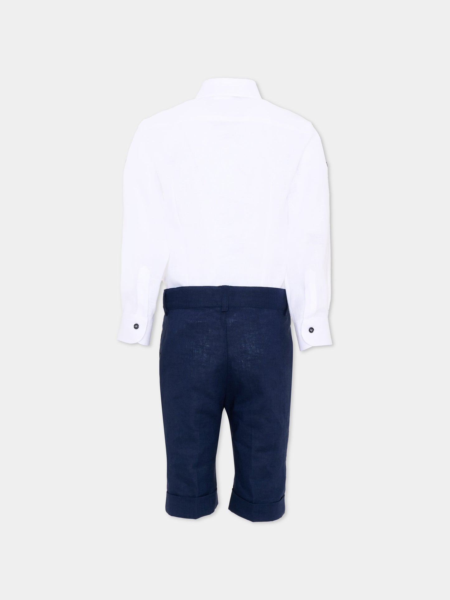 Completo elegante blu per bambino con pochette,Colorichiari,MB308291 4917 60