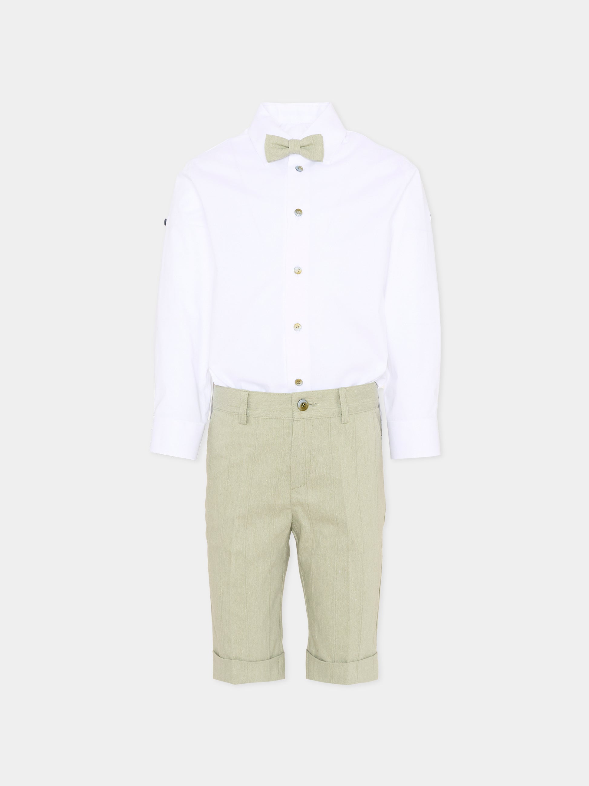 Completo elegante verde per bambino,Colorichiari,MB308288 4910 35