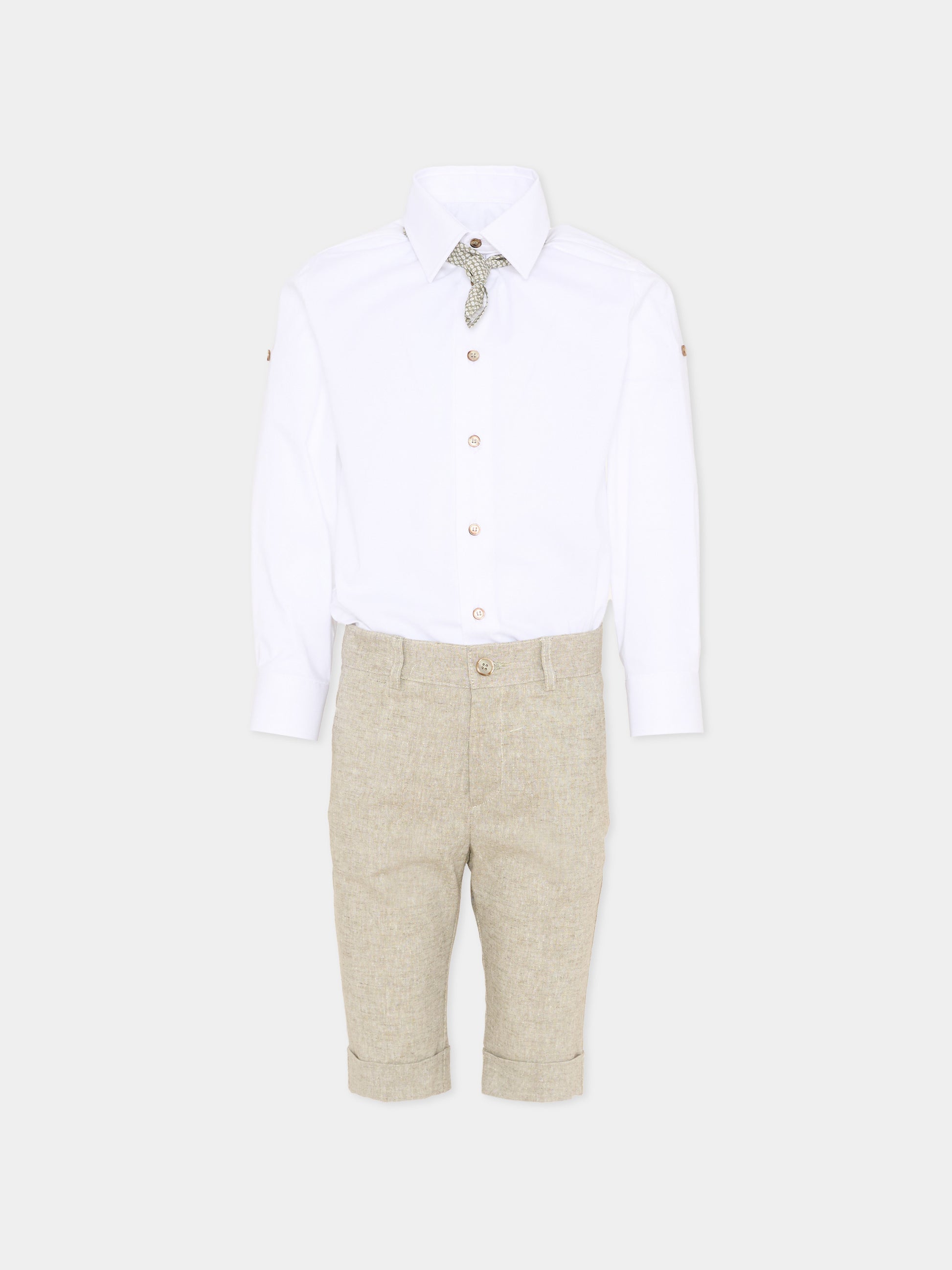Completo elegante verde per bambino,Colorichiari,MB458298 4915 35