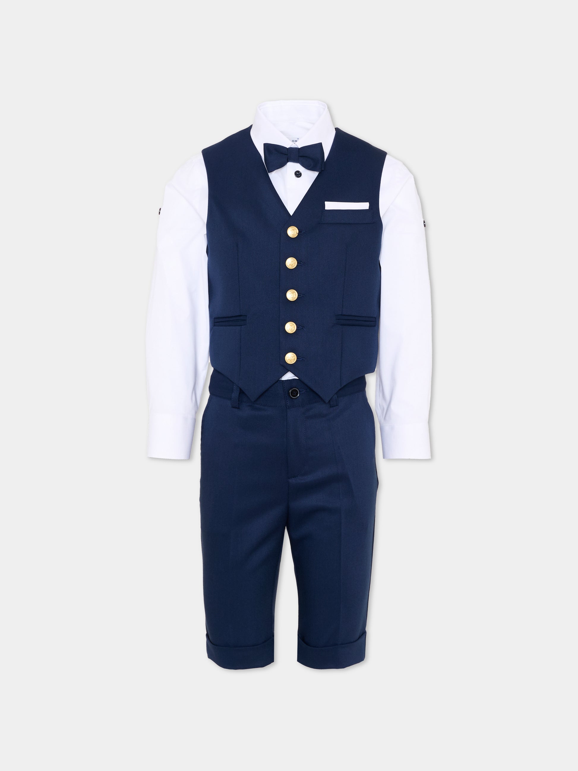 Completo elegante blu per bambino,Colorichiari,MB458296 4874 60