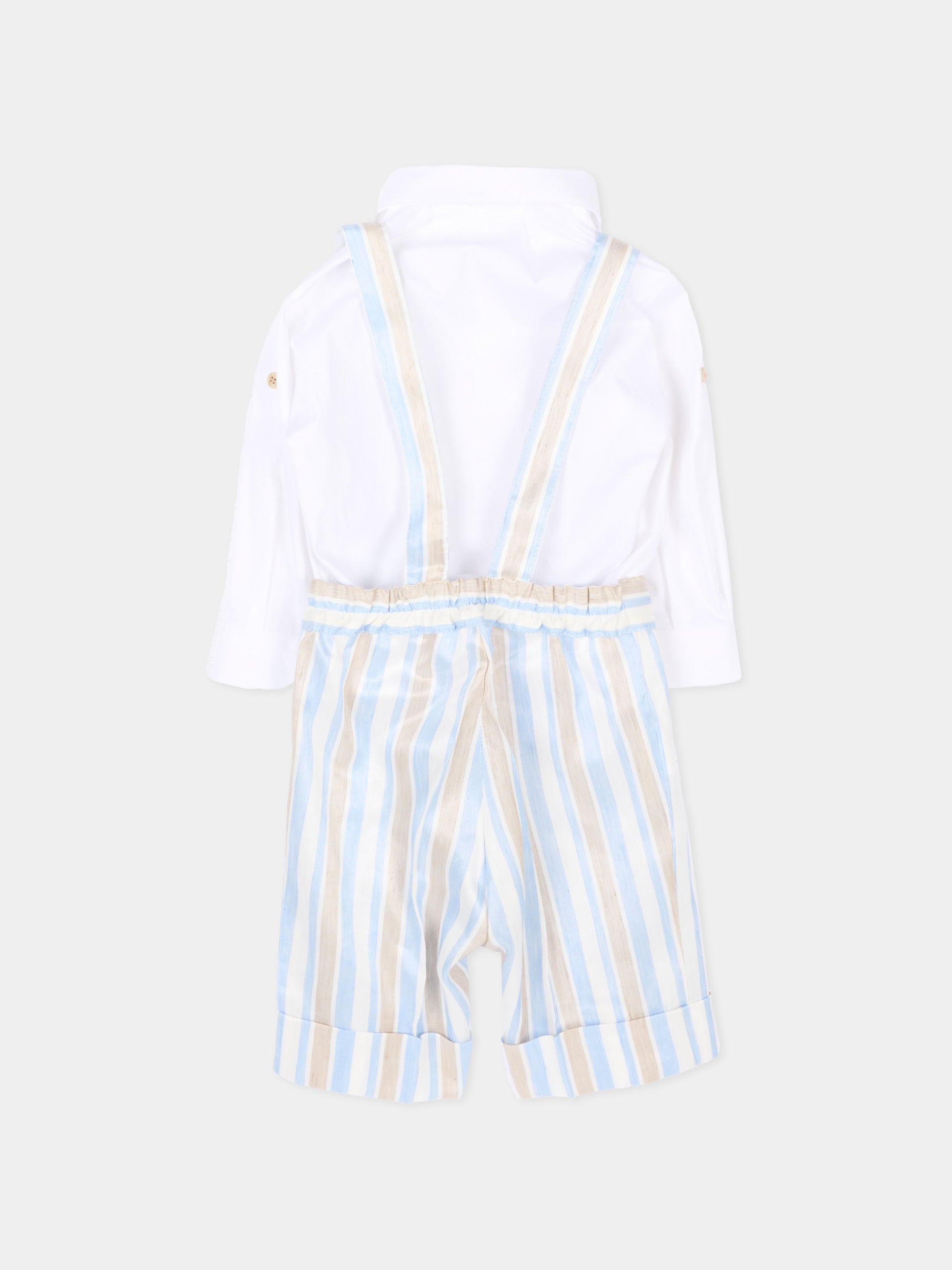 Completo elegante celeste per neonato,Colorichiari,MN568452 4884A 53