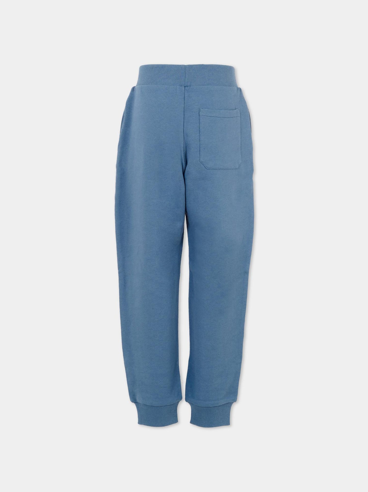 Pantaloni blu per bambini con logo,Balmain Kids,BT6R60 Z0114 668