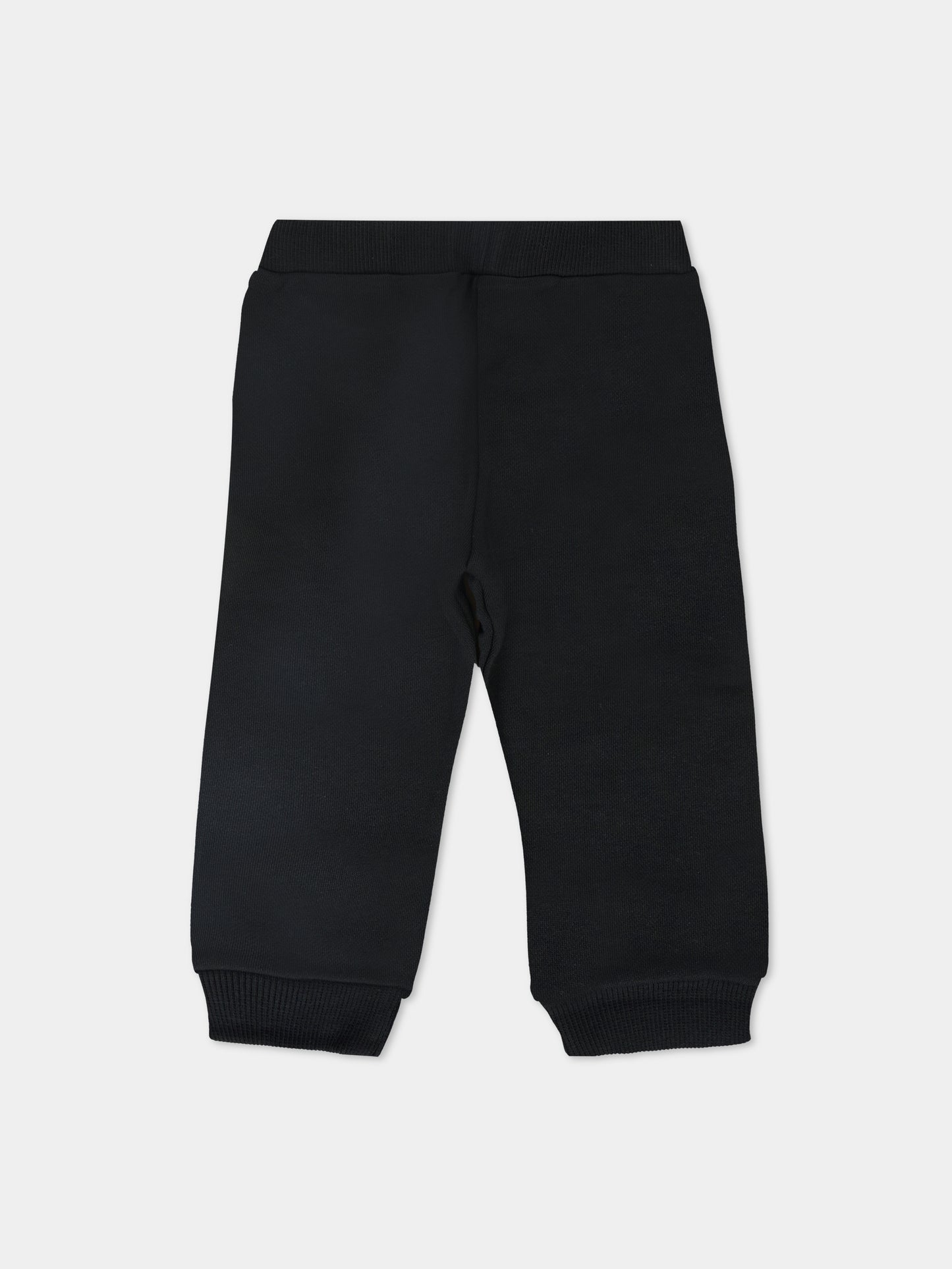 Pantaloni neri per neonati con logo,Balmain Kids,BT6520 Z0081 930AV