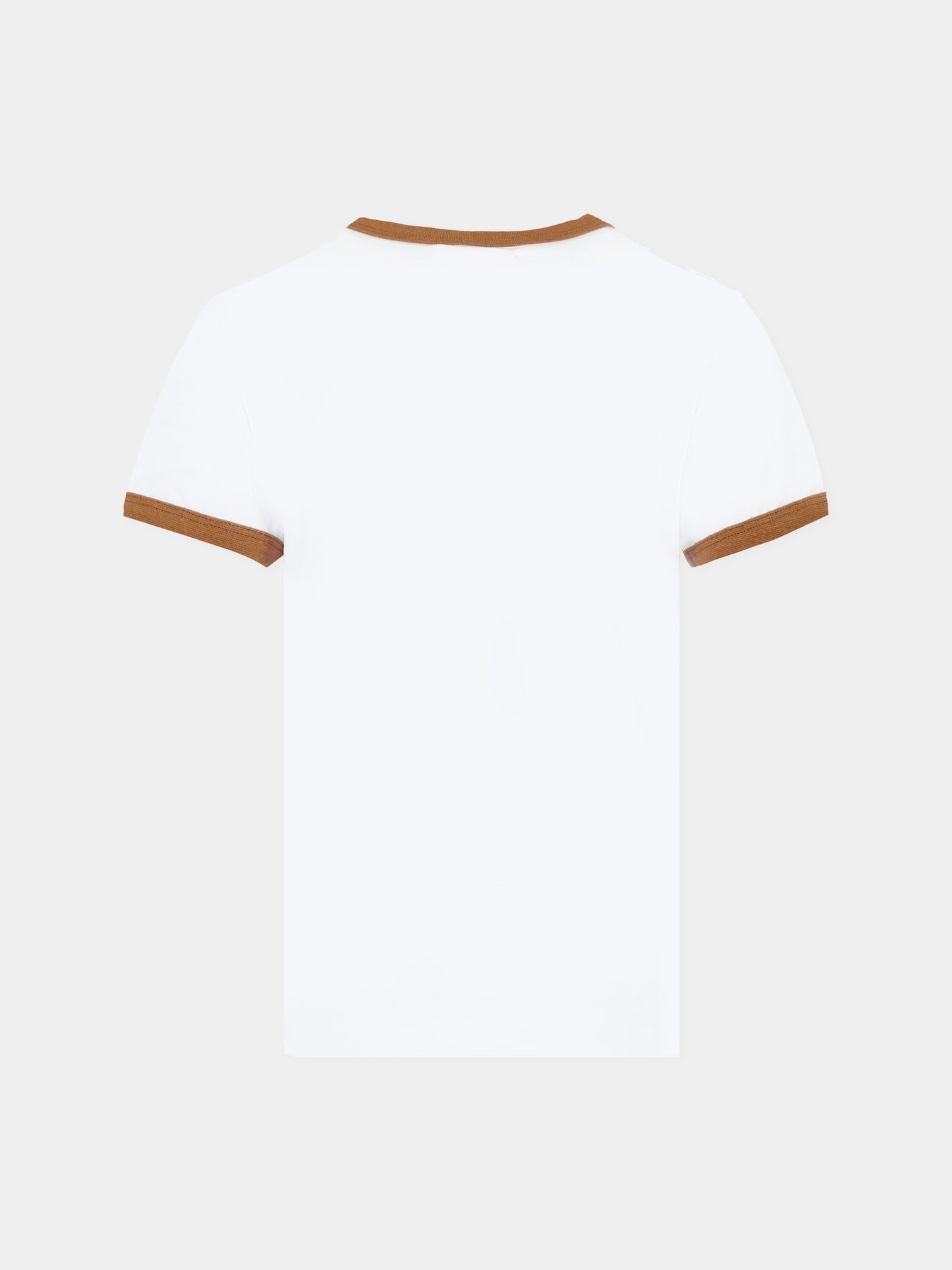 T-shirt bianca per bambina con logo,Douuod Kids,DT8P11 Z0761 100