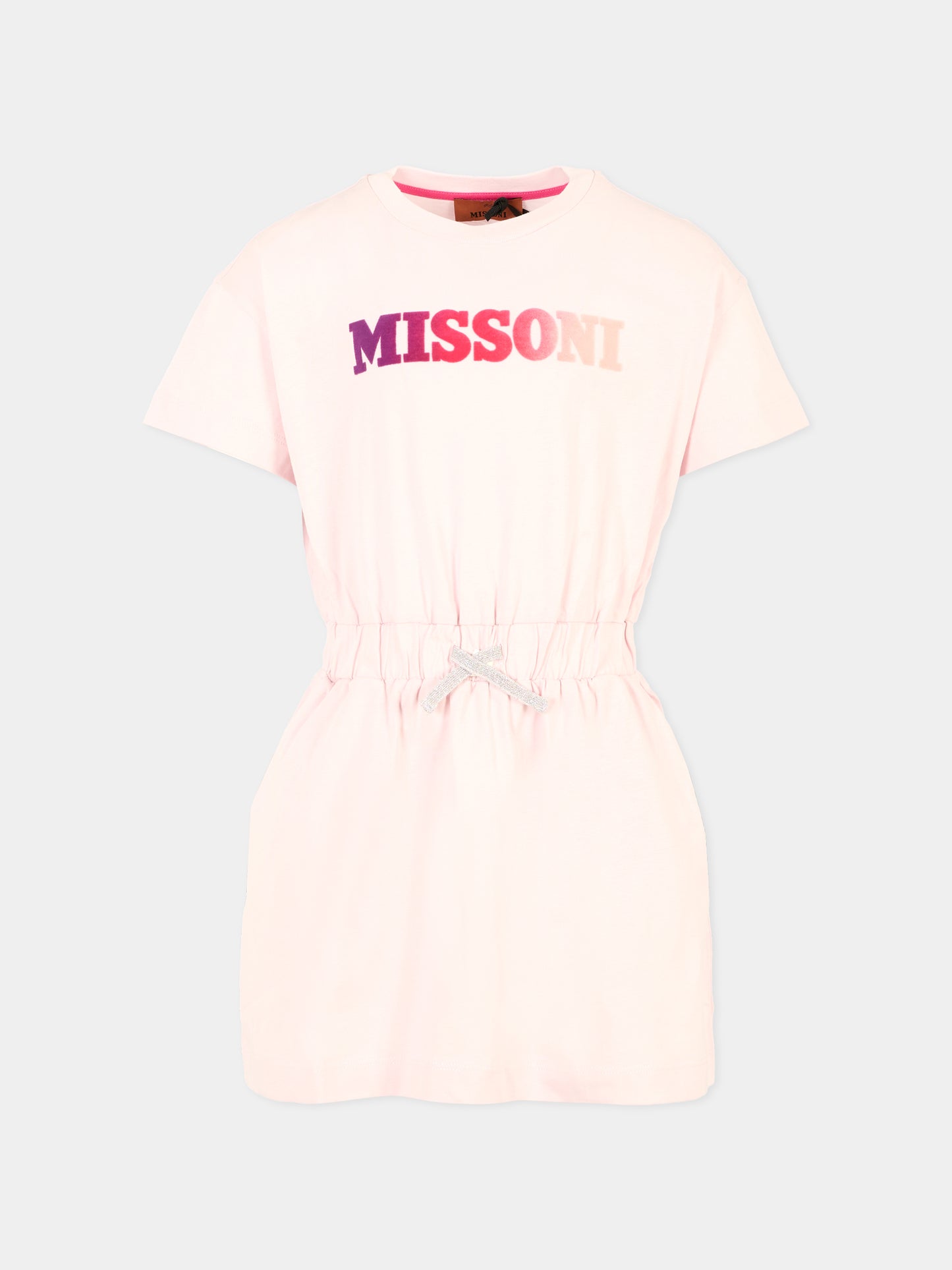 Vestito lilla per bambina con logo,Missoni,MT1A21 Z0082 579