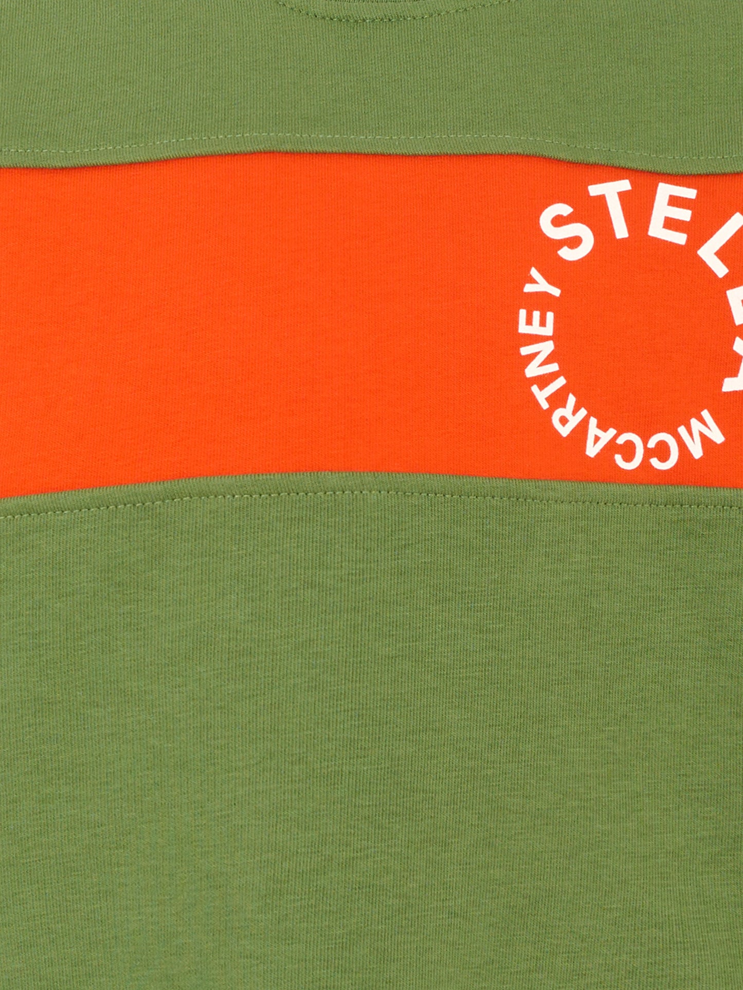 Felpa verde per bambino con logo,Stella Mccartney Kids,TT4P20 Z0409 722