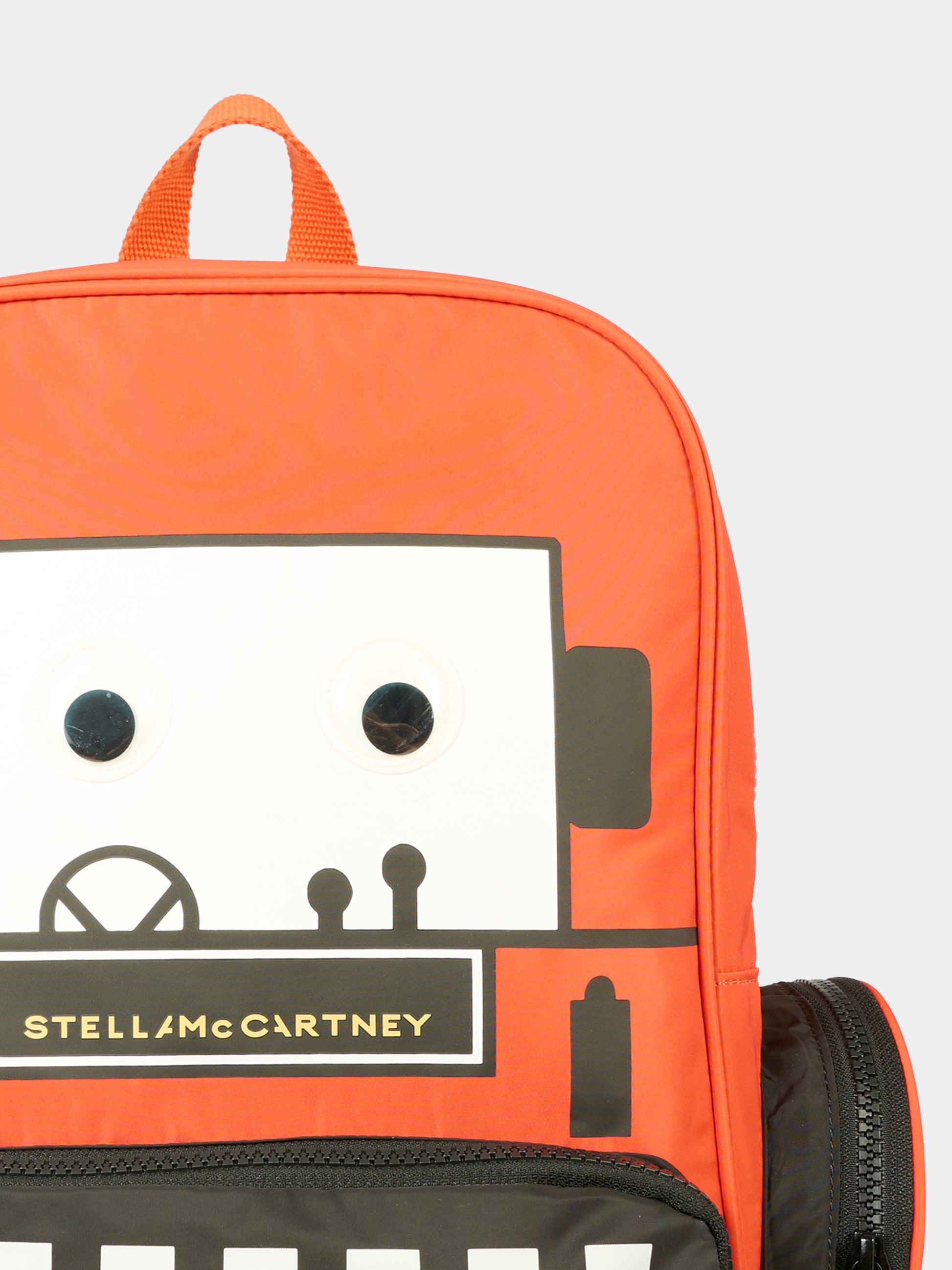 Zaino rosso per bambino con logo,Stella Mccartney Kids,TV0Q48 Z0537 421