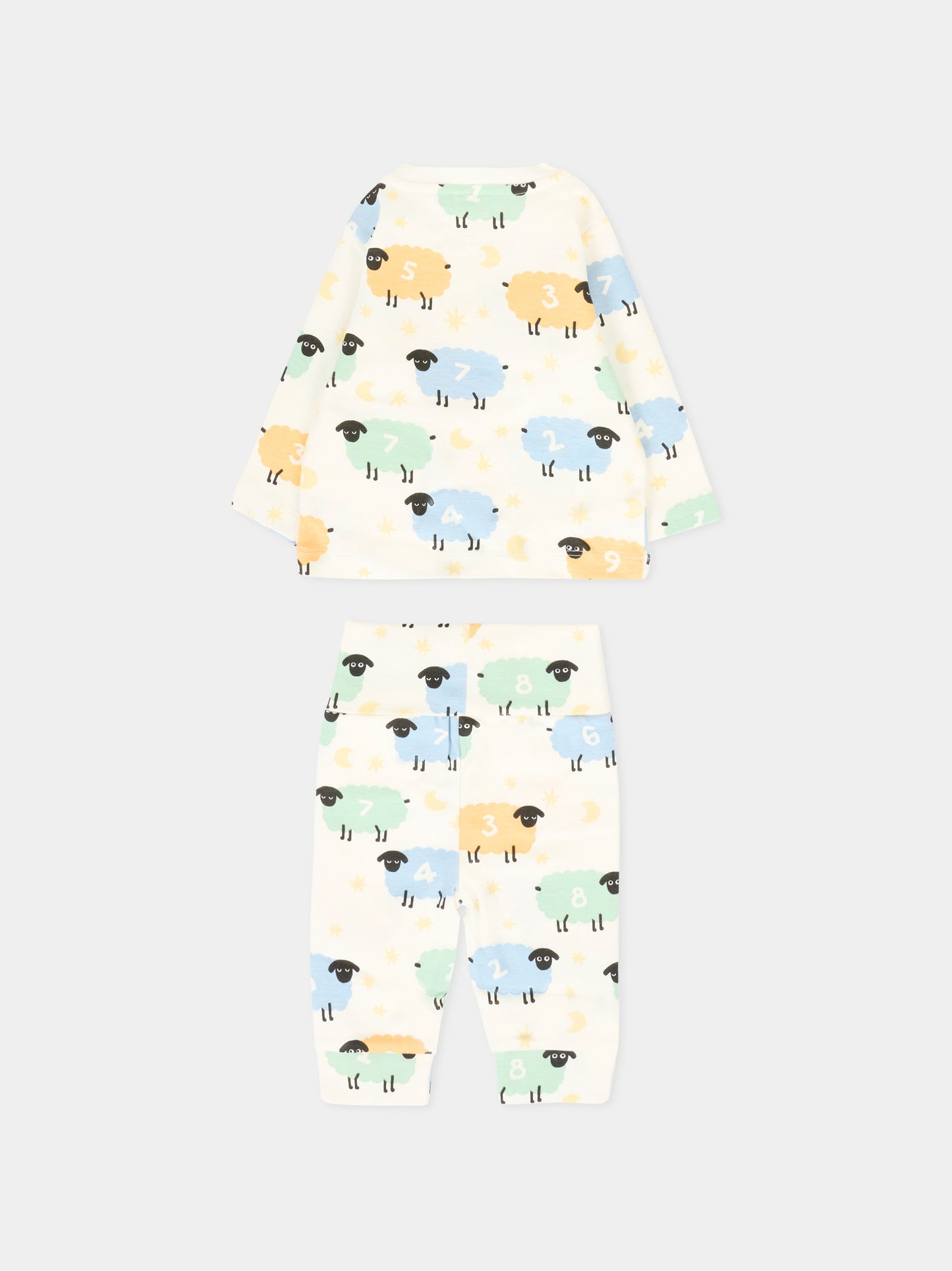 Completo avorio per neonati con pecore,Stella Mccartney Kids,TV3060 Z2272 101MC