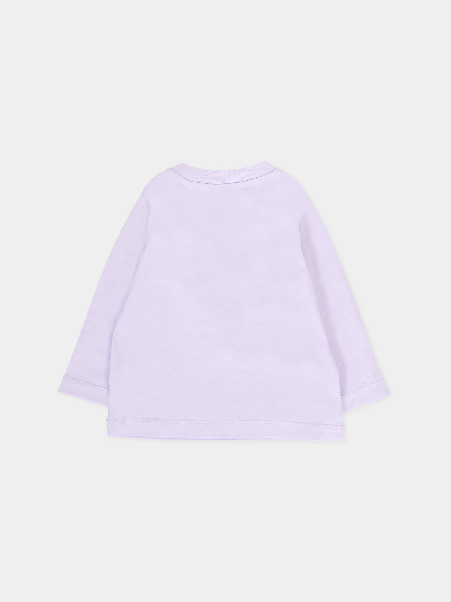 T-shirt  lilla per neonata con stella,Stella Mccartney Kids,TV8010 Z0434 572