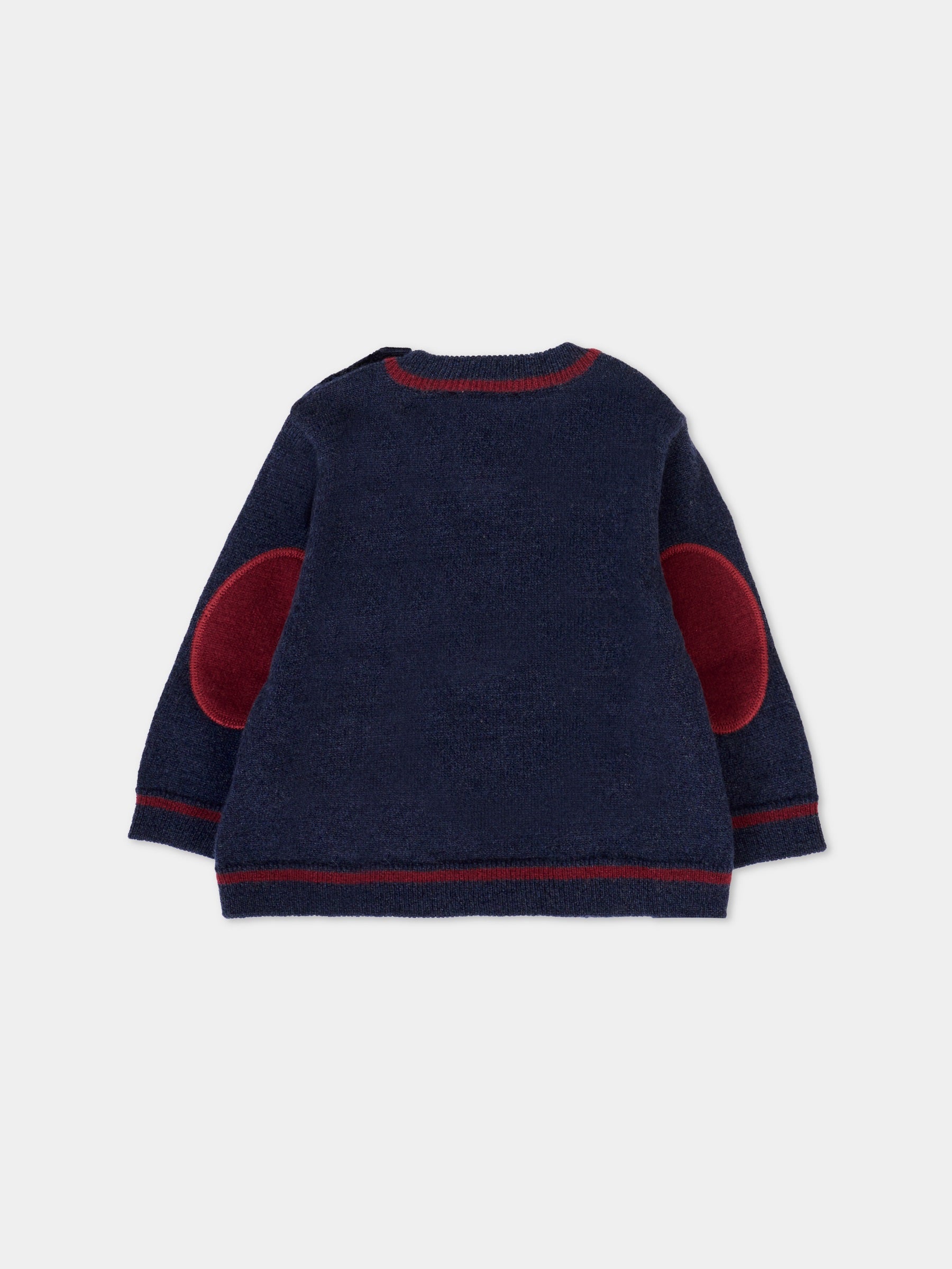 Maglione blu per neonato con logo,Fay Kids,FT9530 W0023 635