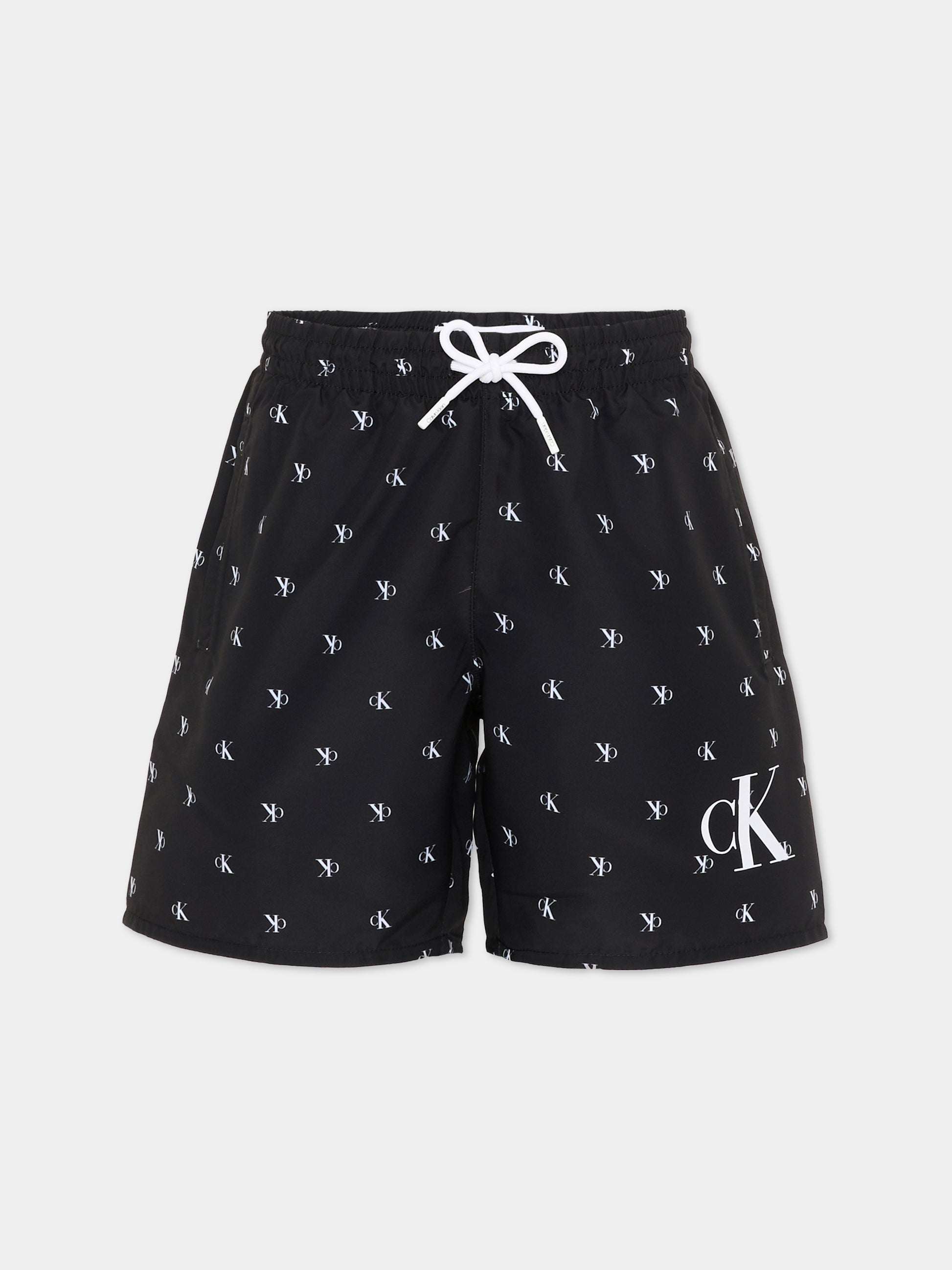 Boxer mare nero per bambino con logo,Calvin Klein Kids,KV0KV00062 0GK
