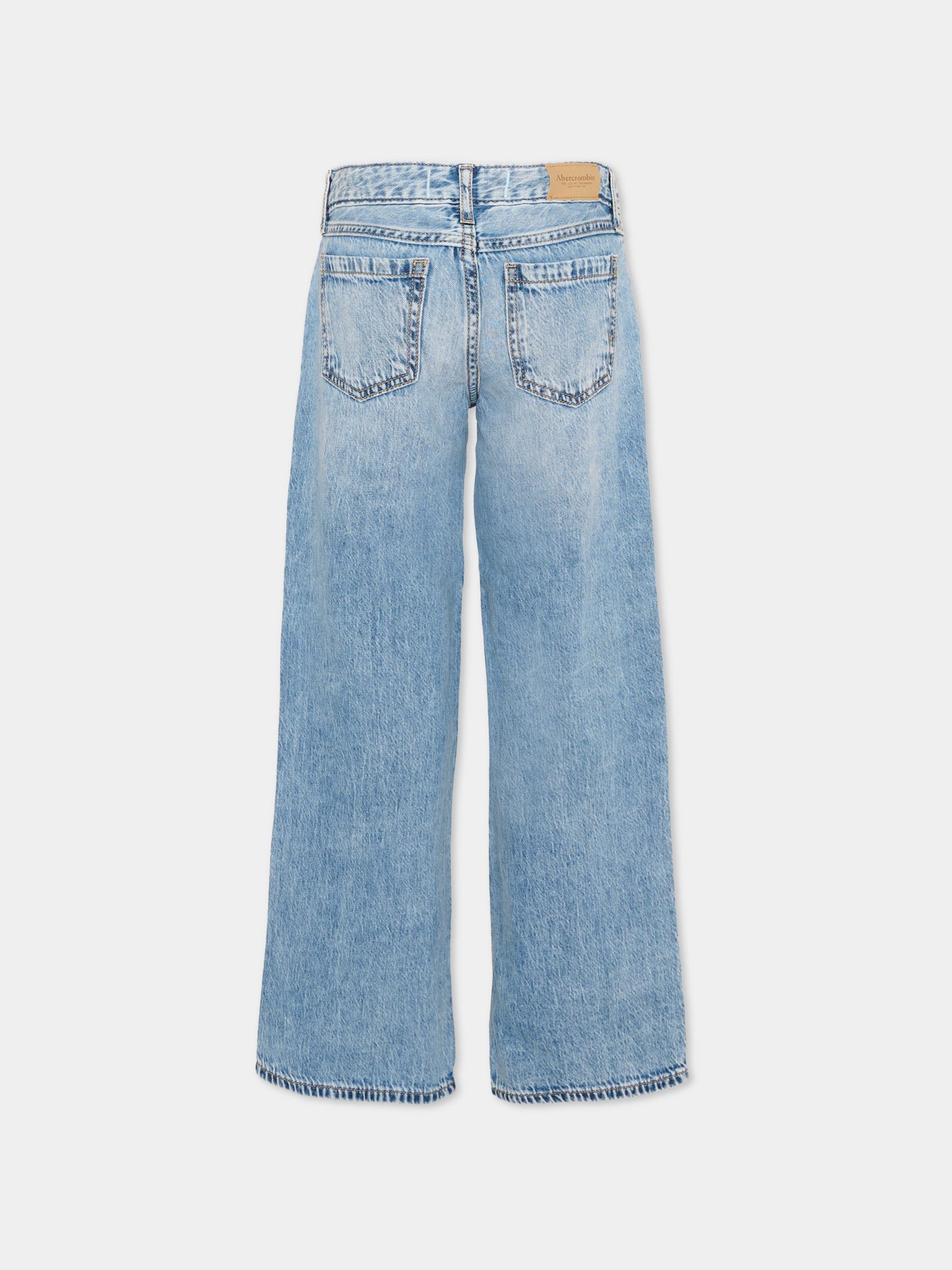 Jeans denim per bambina con cuori,Abercrombie & Fitch,43AN54 MHN