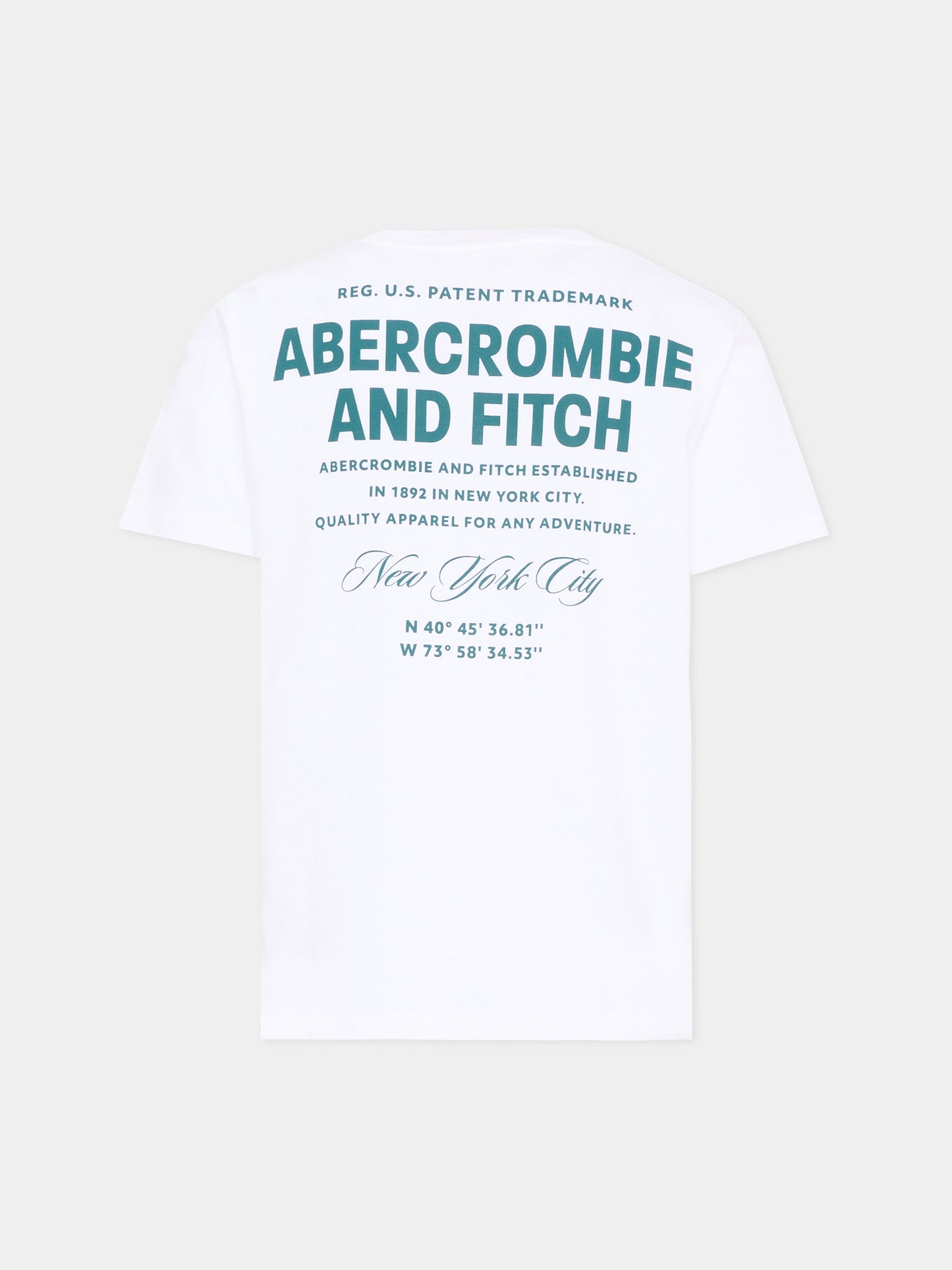 T-Shirt bianca per bambini con logo,Abercrombie & Fitch,93AJ99 W1T