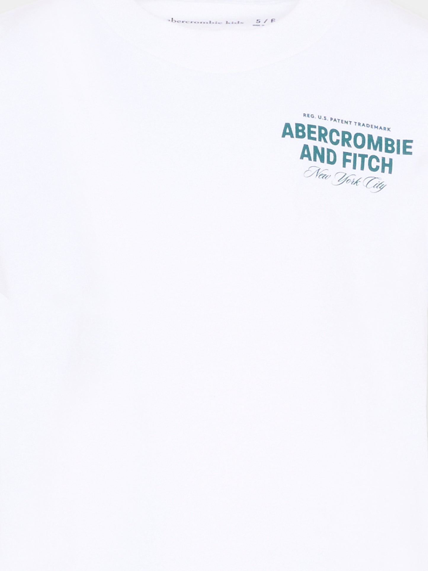 T-Shirt bianca per bambini con logo,Abercrombie & Fitch,93AJ99 W1T