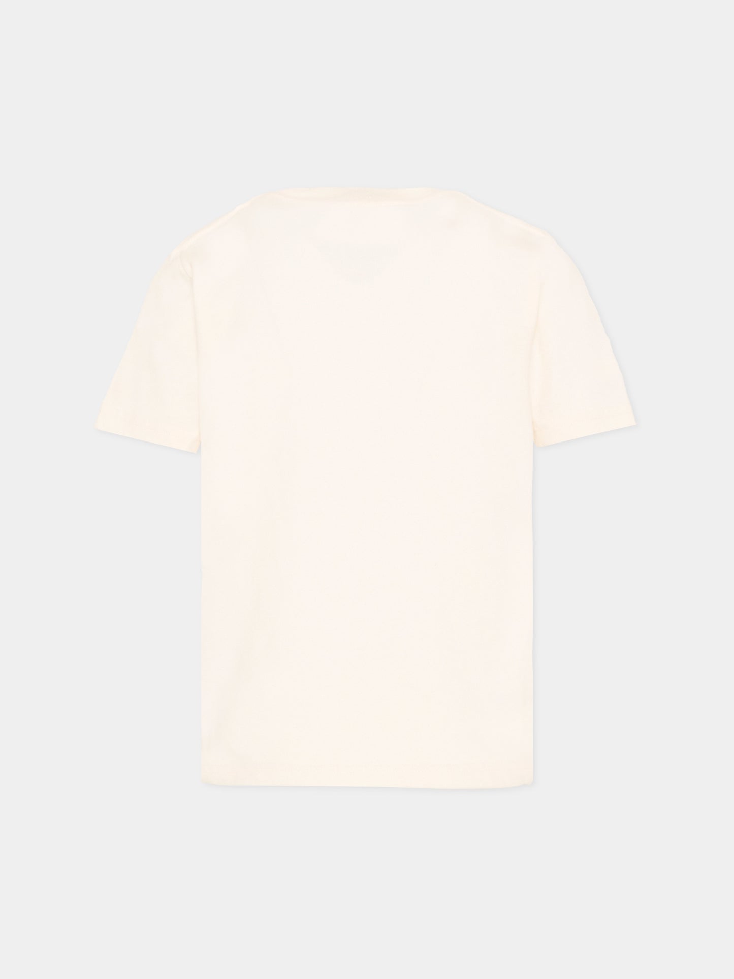 T-Shirt avorio per bambino con logo,Abercrombie & Fitch,93AN24 W7M