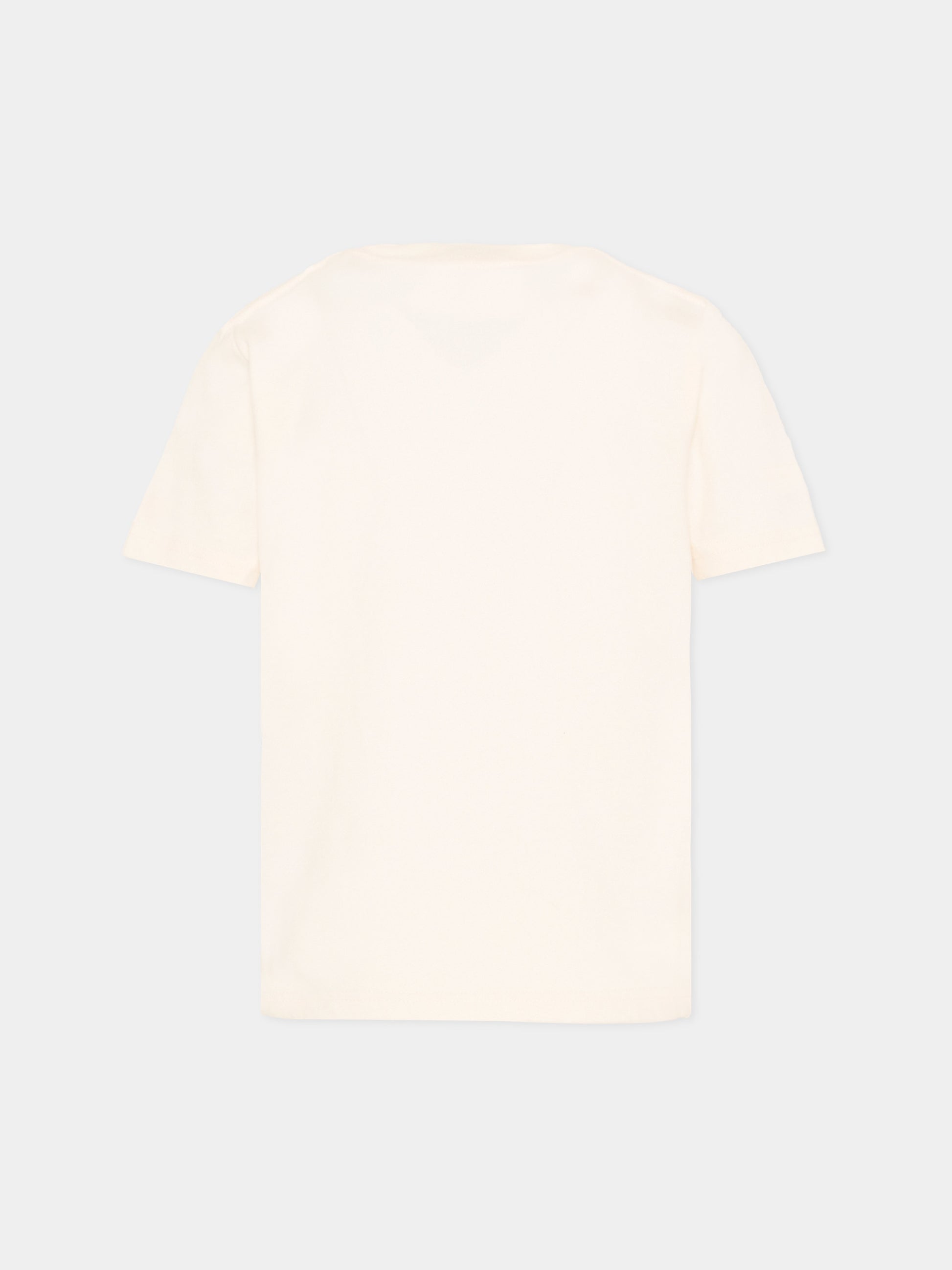 T-Shirt avorio per bambino con logo,Abercrombie & Fitch,93AN24 W7M