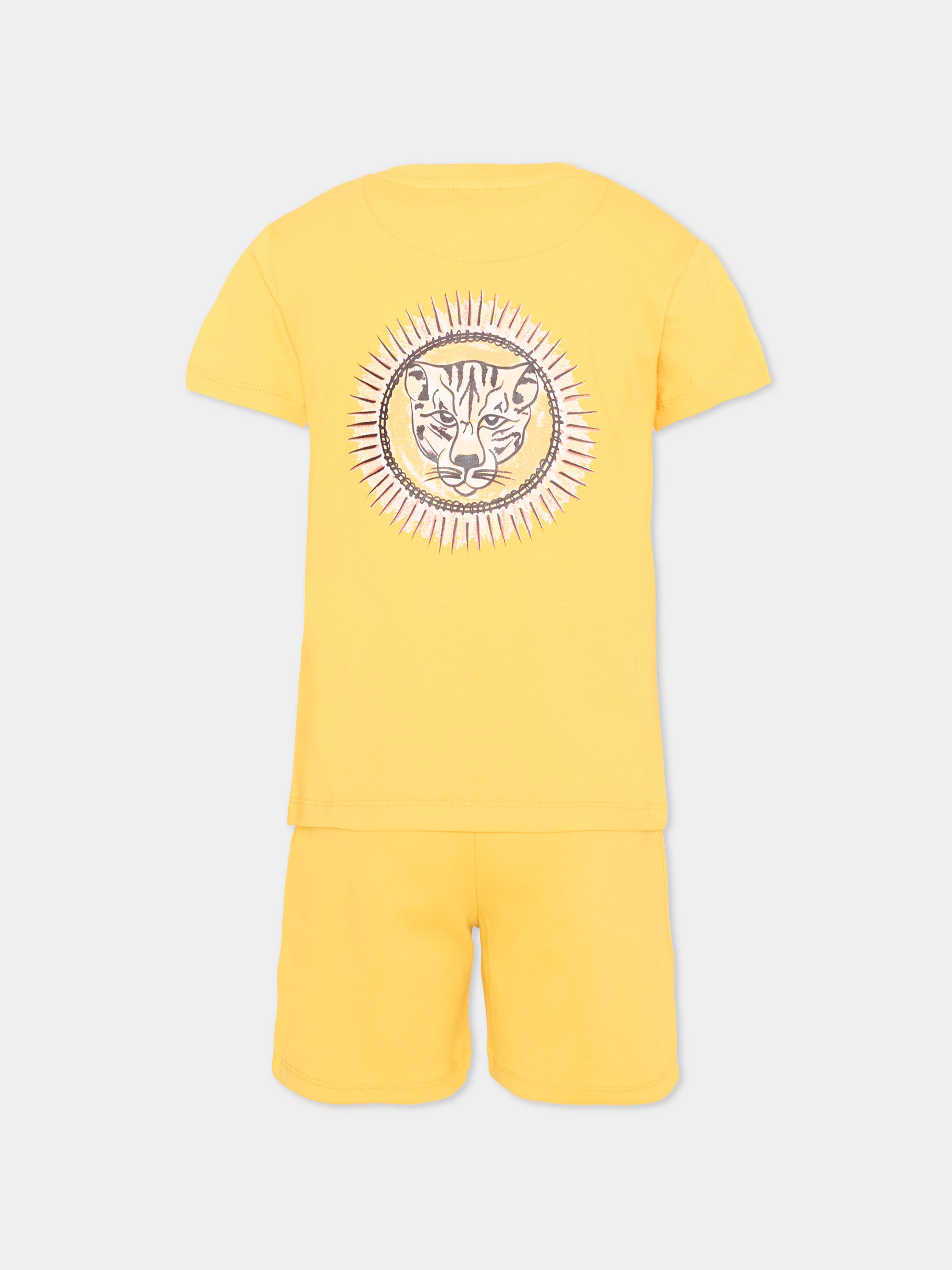Completo sportivo giallo per bambino con logo,Just Cavalli Kids,JIP26090CJ YELLOW DAFFODIL
