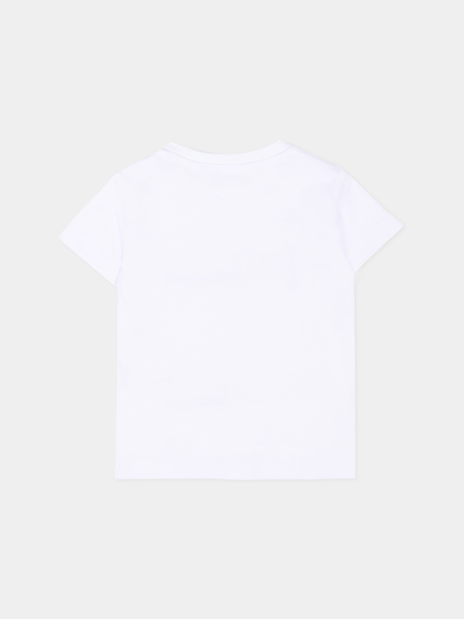 T-Shirt bianca per neonato con logo,Just Cavalli Kids,JIP26047TS WHITE