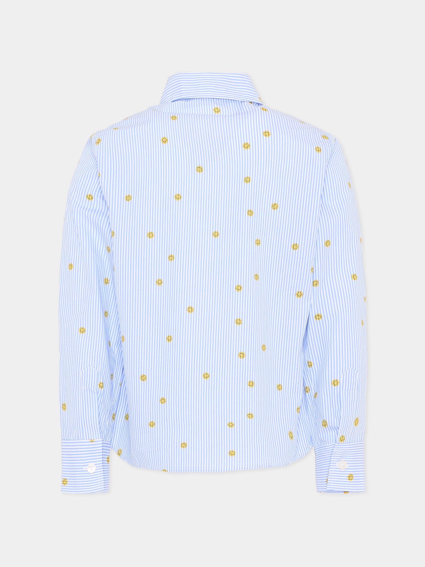 Camicia celeste per bambini con smile,Joshua Sanders Kidz,K36A3SH02BU