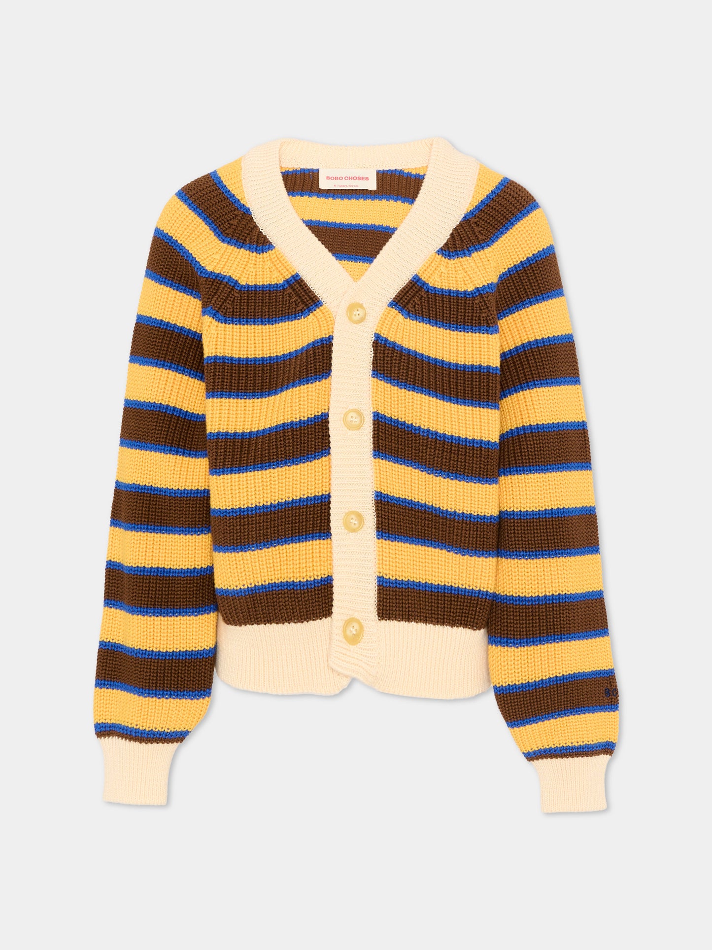 Cardigan multicolor per bambini a righe,Bobo Choses,B126AC115