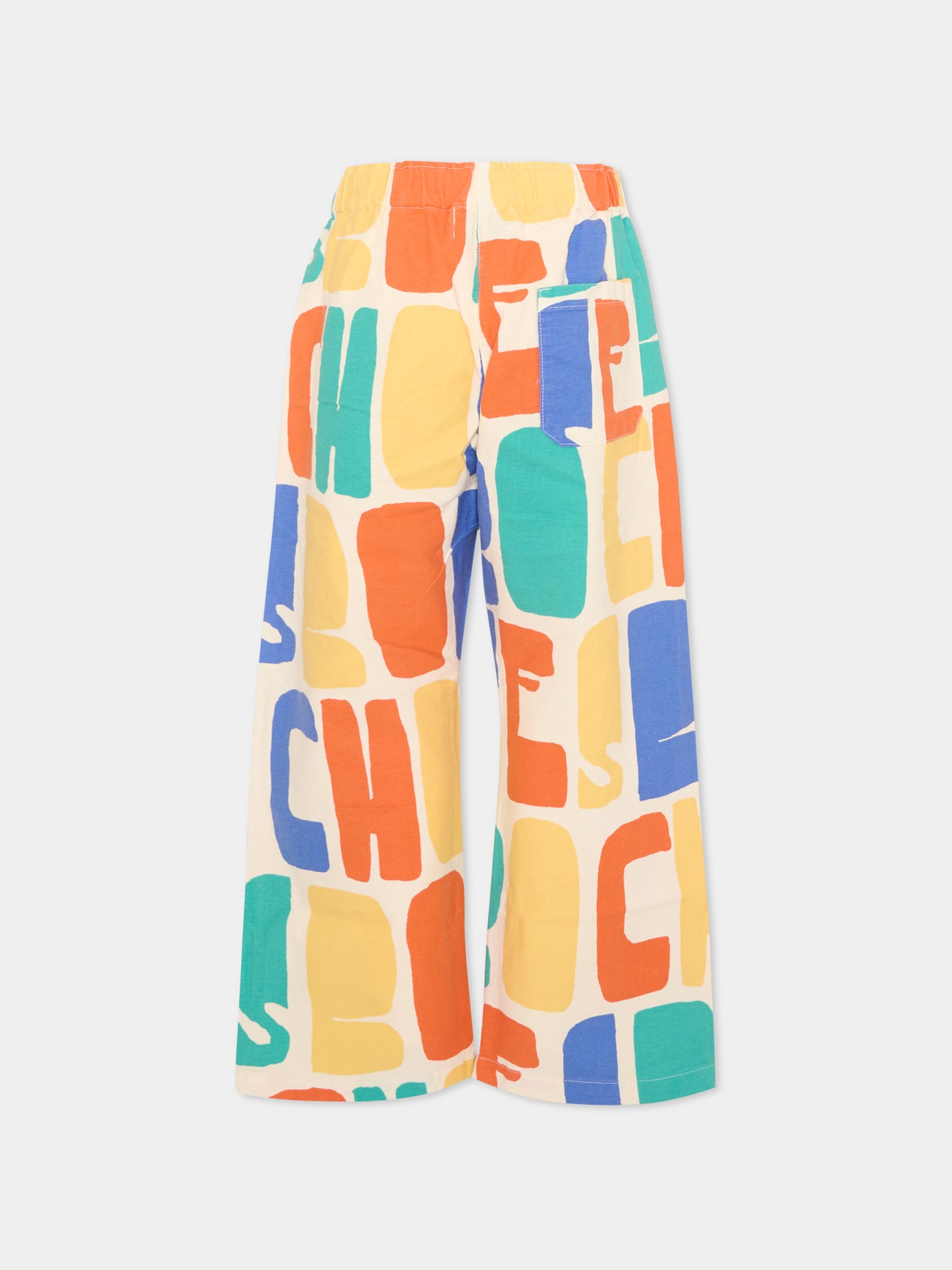 Pantaloni multicolor per bambini con stampa logo,Bobo Choses,B126AC148