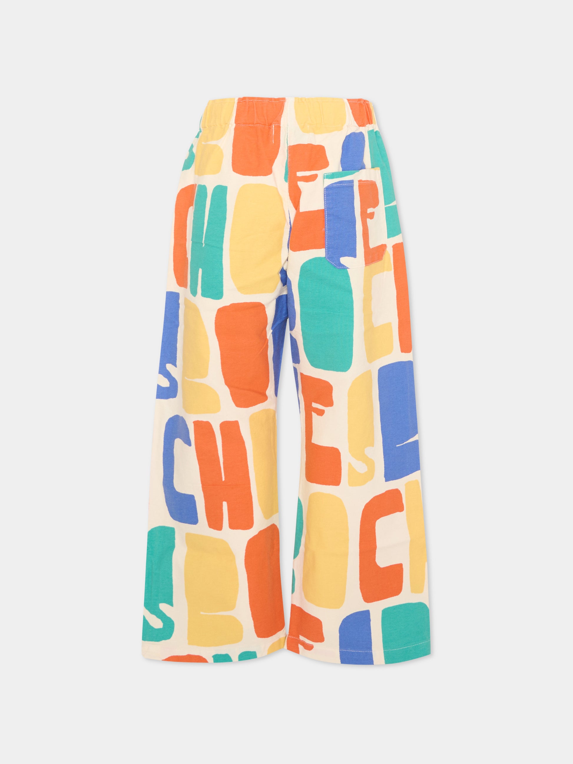 Pantaloni multicolor per bambini con stampa logo,Bobo Choses,B126AC148