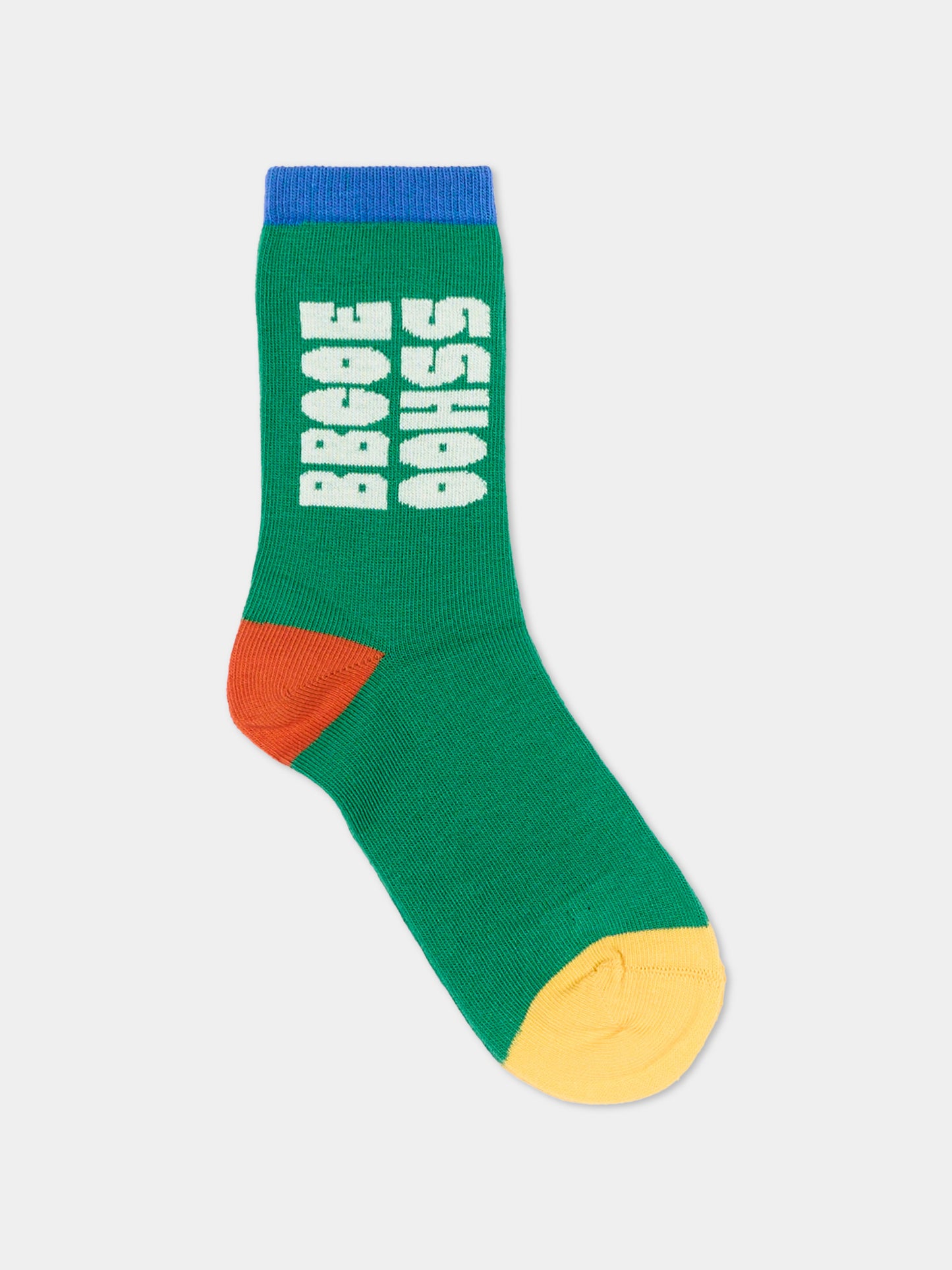 Calzini verdi per bambini con logo,Bobo Choses,B126AI044