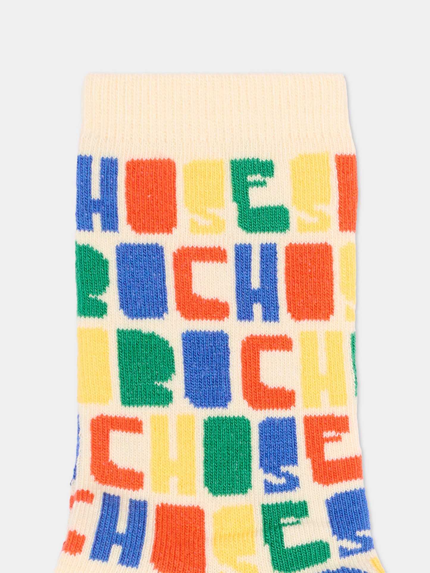Calzini multicolor per bambini con logo,Bobo Choses,B126AI045