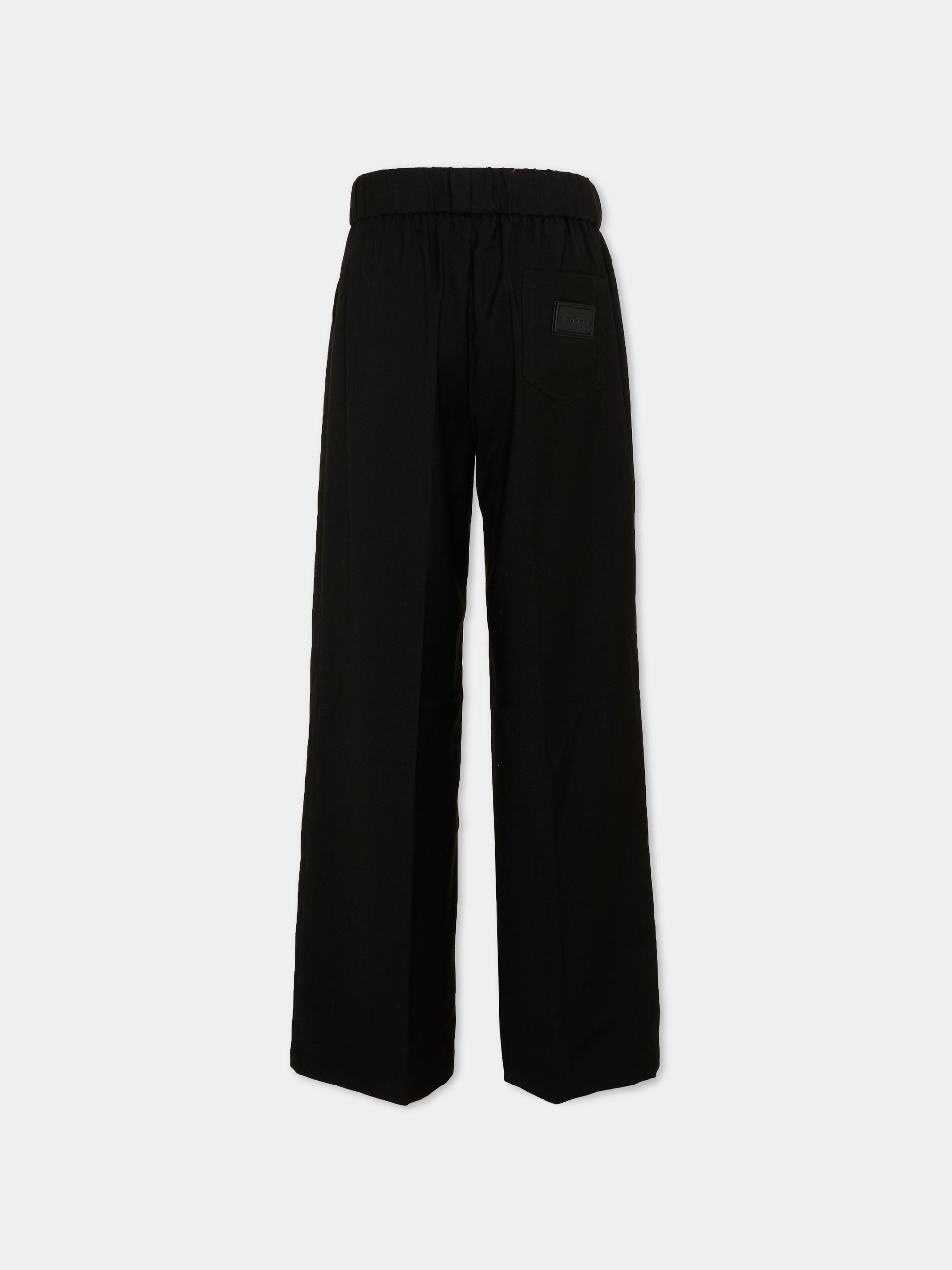 Pantaloni neri per bambino con logo,Richmond,RBP26243PA BLACK