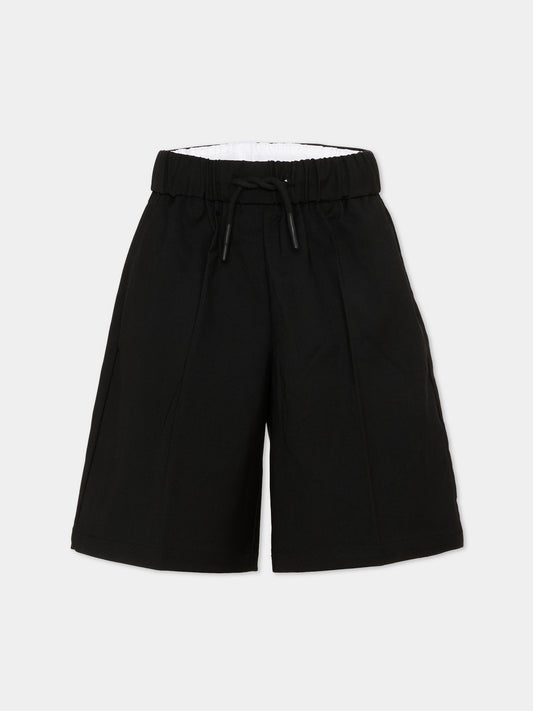 Shorts casual neri per bambino,Richmond,RBP26242BE BLACK