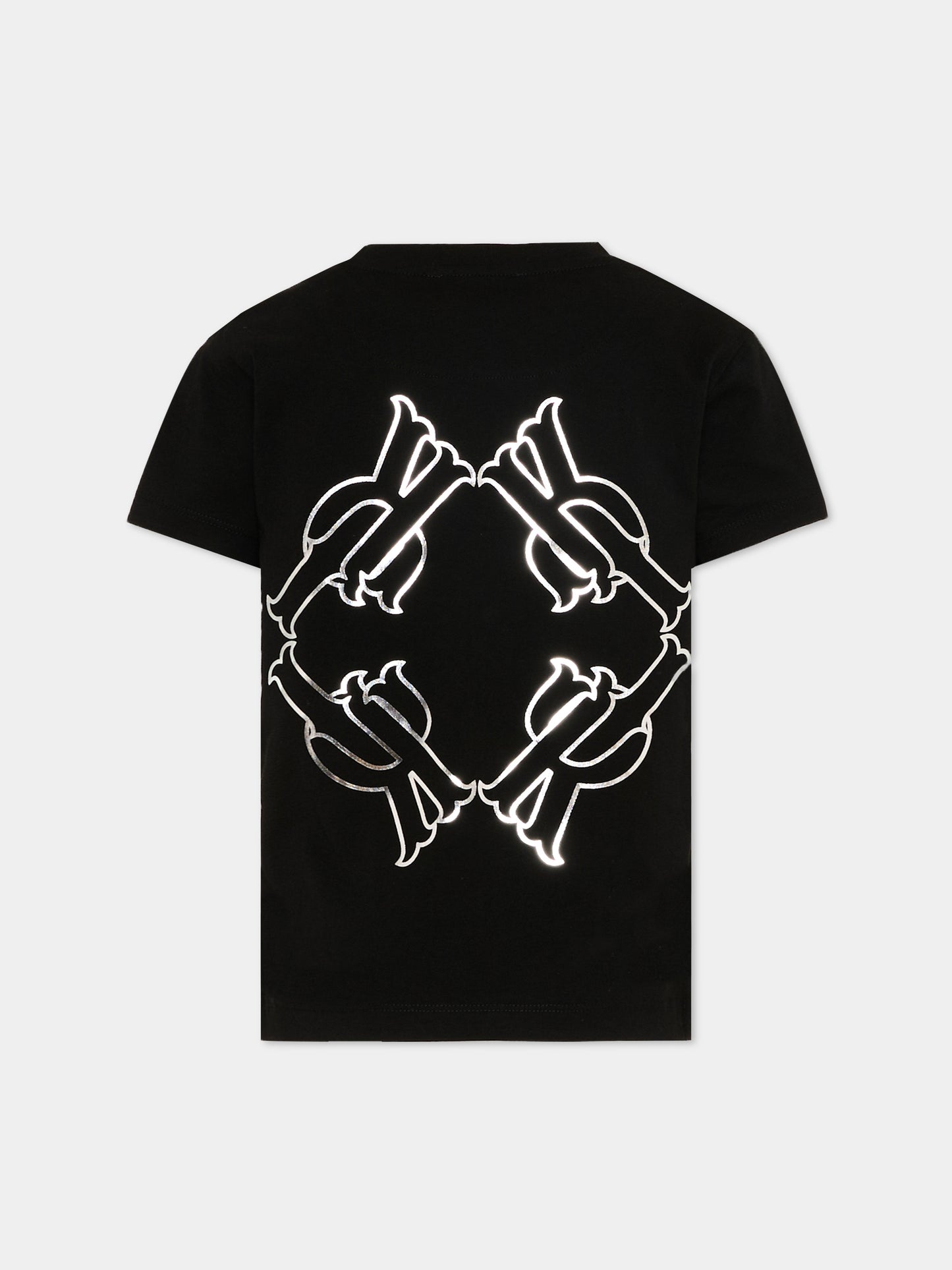 T-Shirt nera per bambini con logo,Richmond,RBP26108TS BLACK