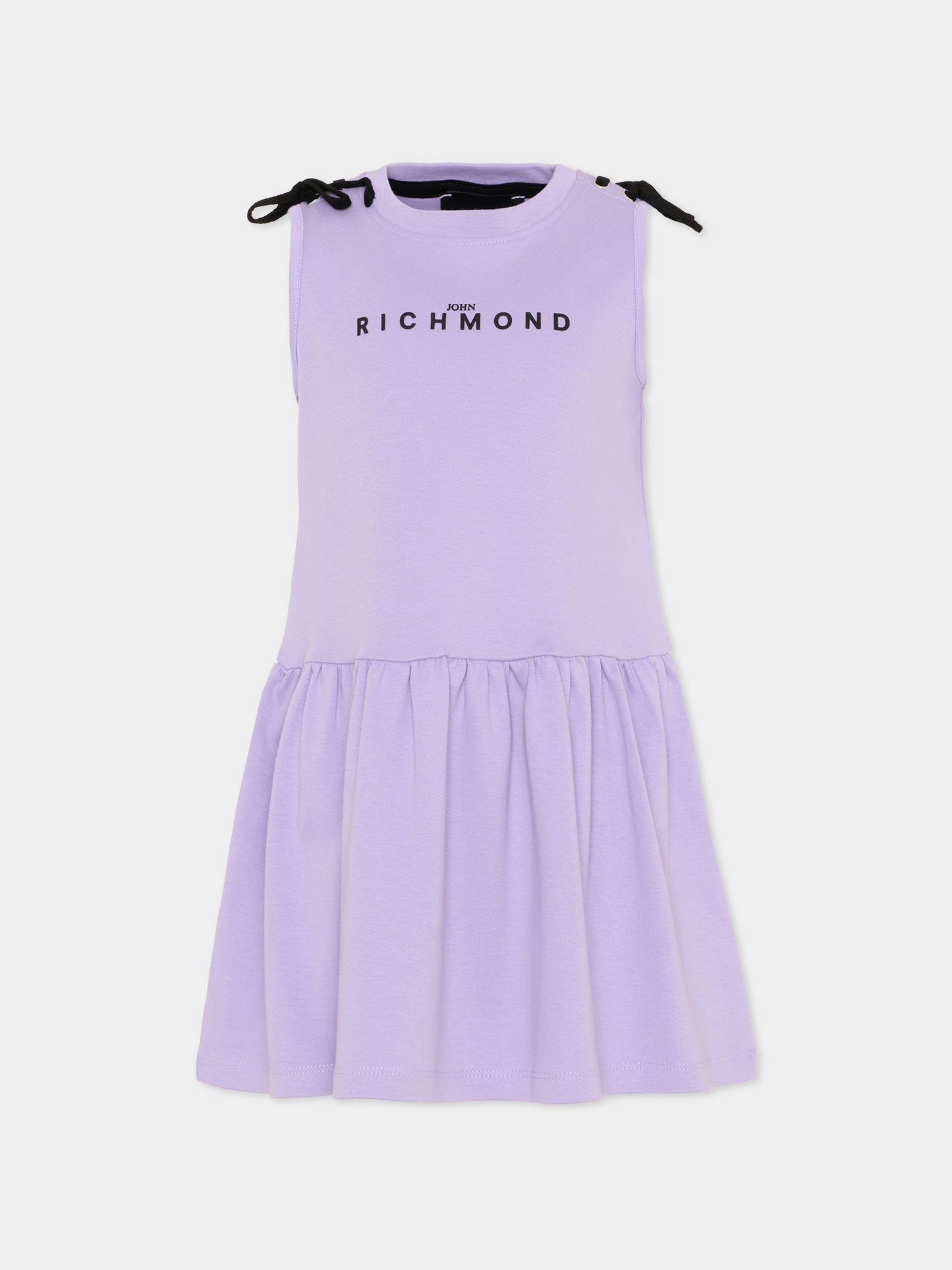 Vestito rosa per bambina con logo,Richmond,RGP26033VE VIOLET TULIP