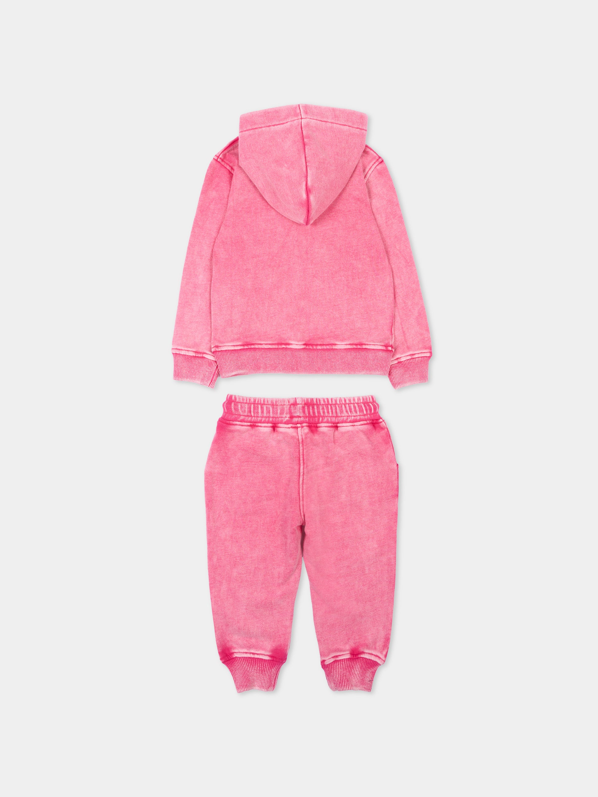 Completo sportivo fucsia per neonata con logo,Richmond,RIP26099CF FUCHSIA PURPLE