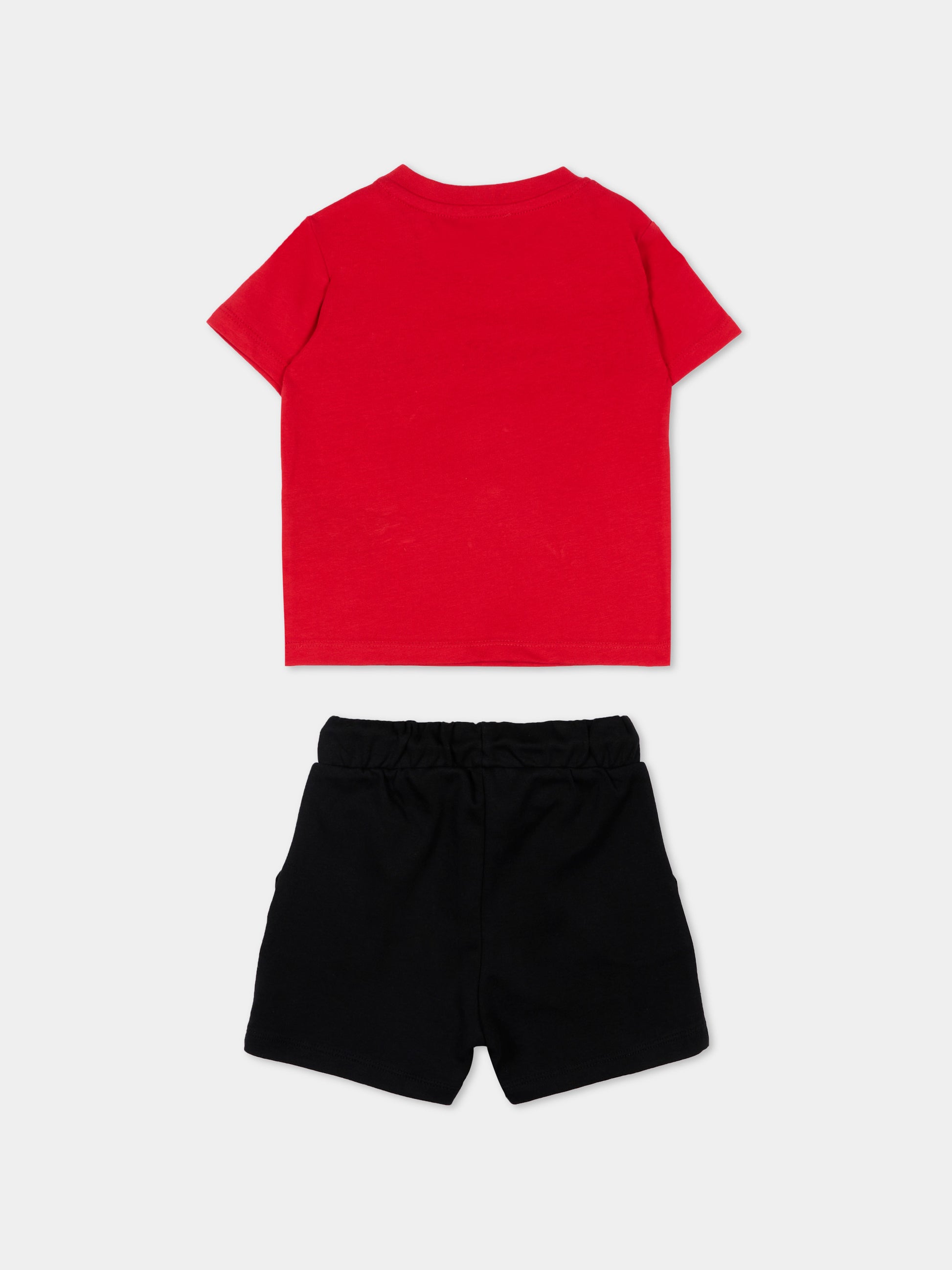 Completo sportivo rosso per neonato con logo,Richmond,RIP26006CJ RED SALSA