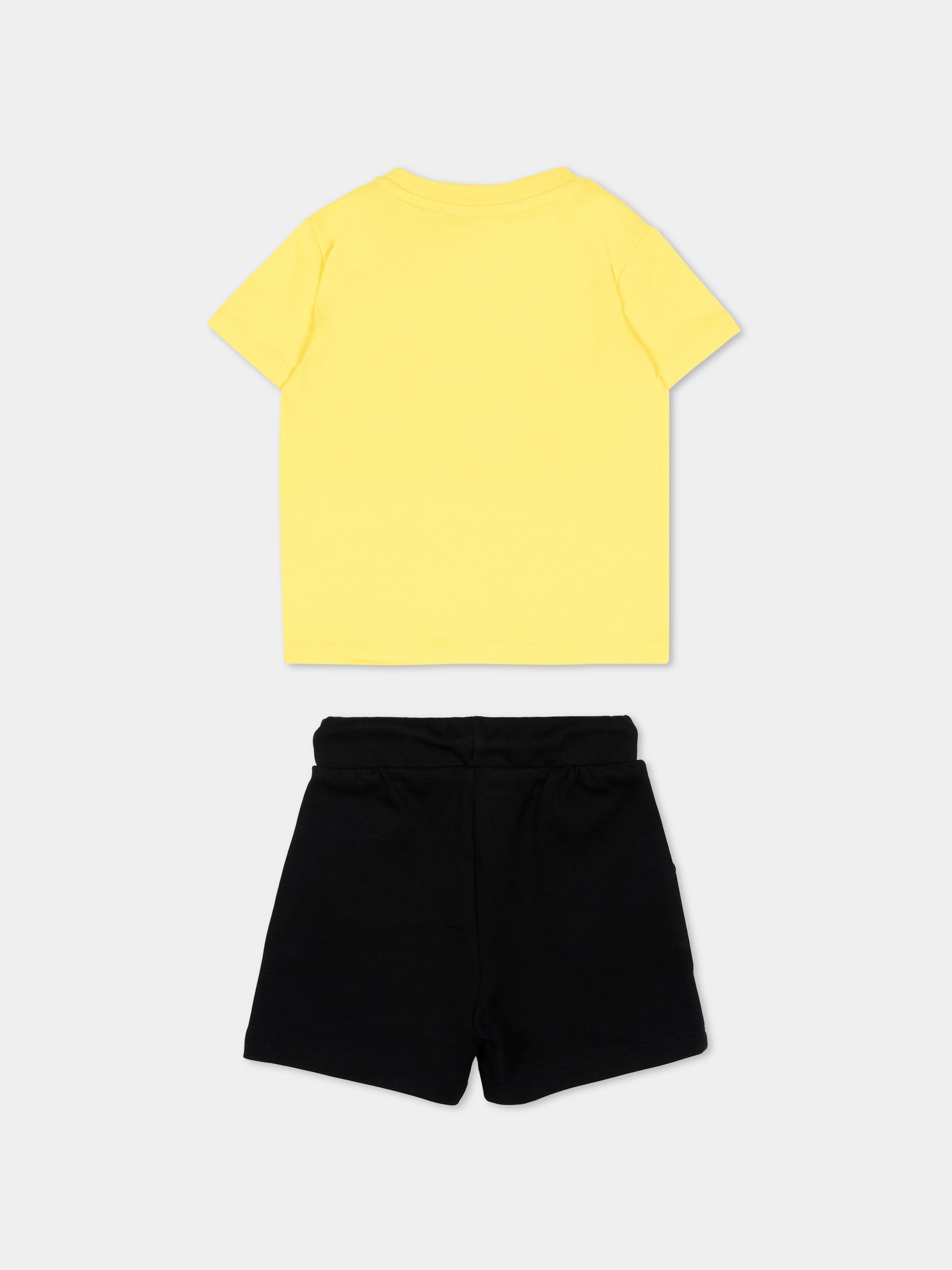Completo sportivo giallo per neonato con logo,Richmond,RIP26006CJ YELLOW BUTTERCUP