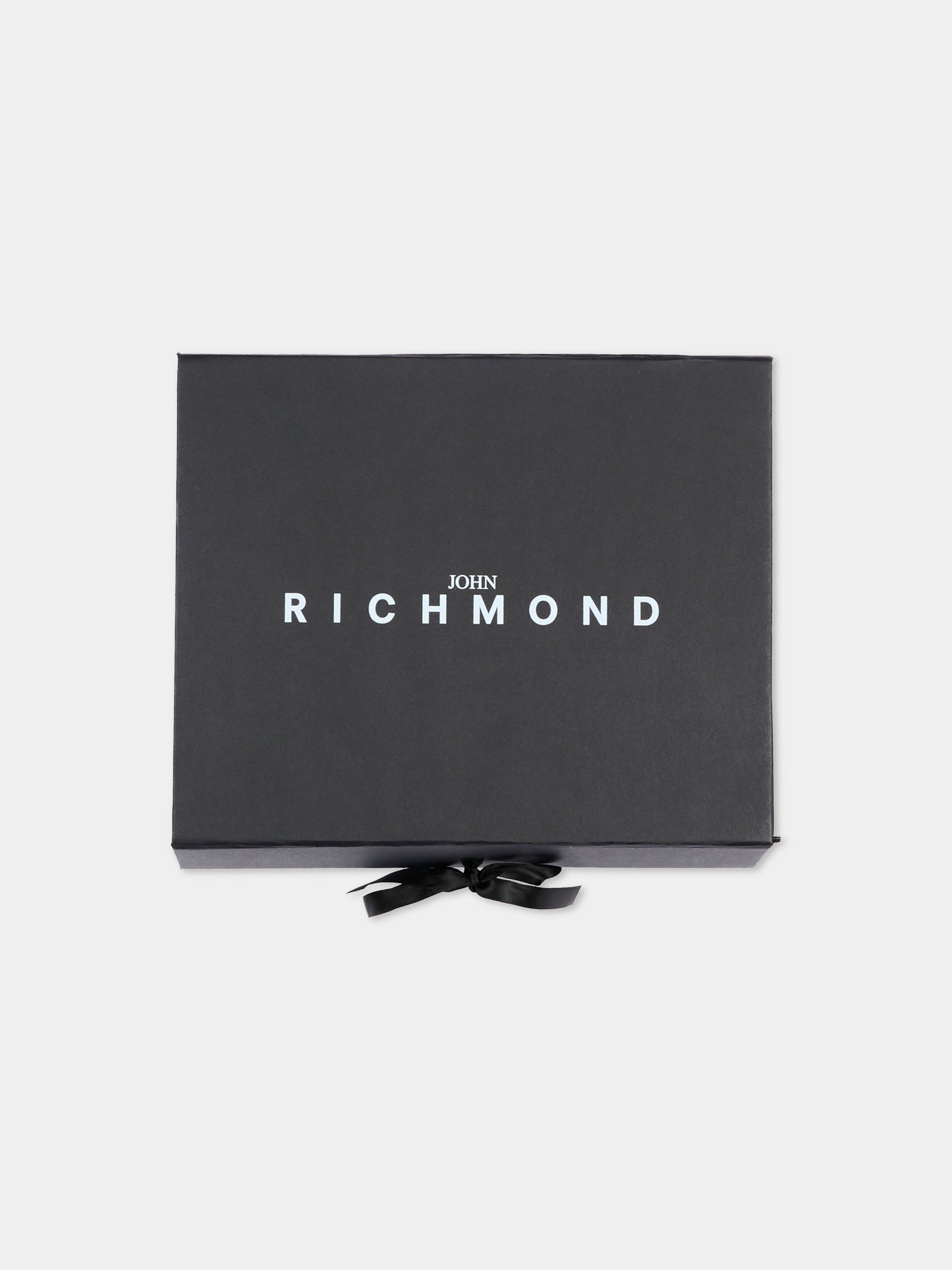 Set tutina nero per neonato con logo,Richmond,RLP26001TU BLACK