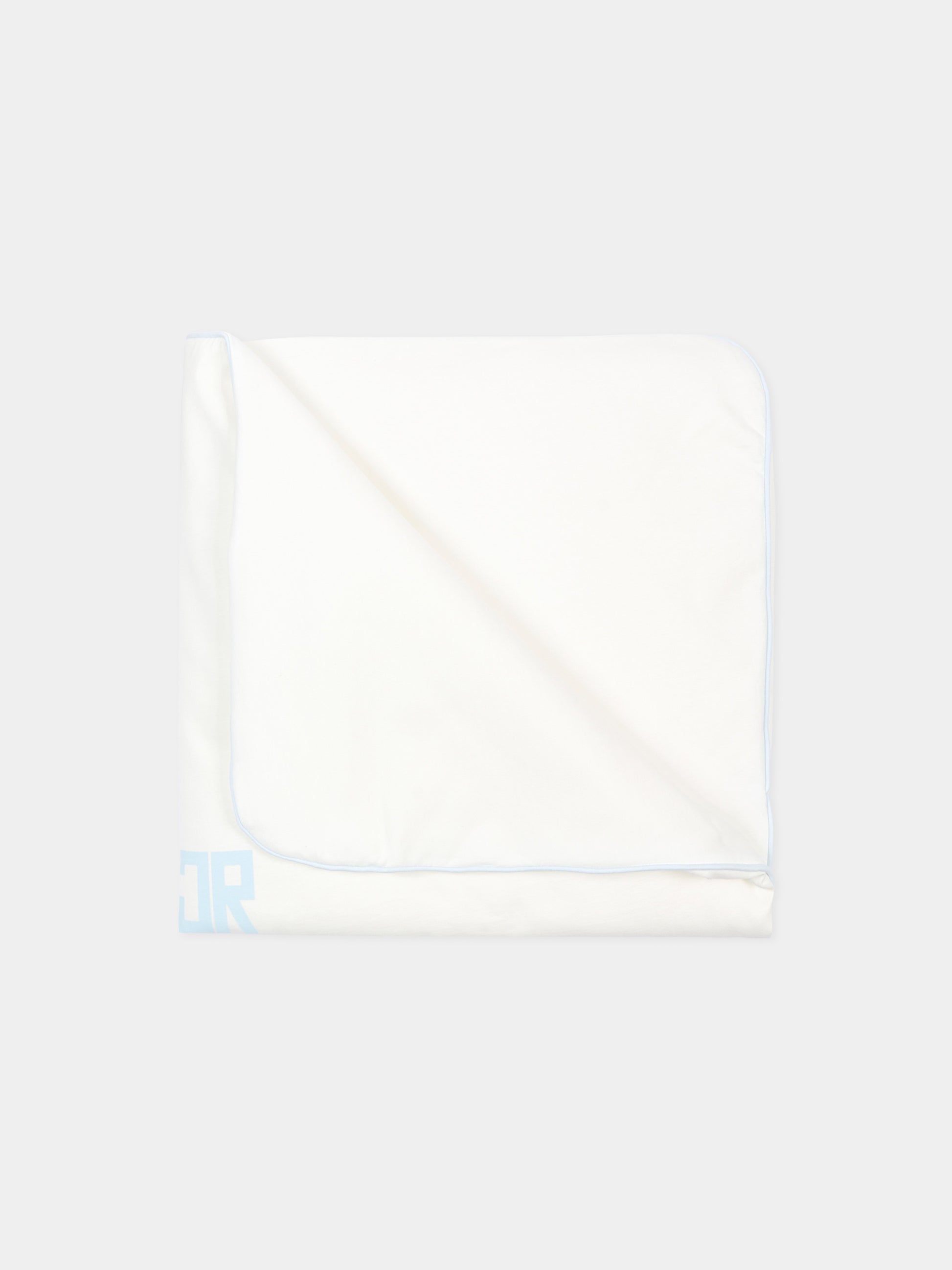Coperta avorio per neonato con logo,Richmond,RLP26003CE AZURE