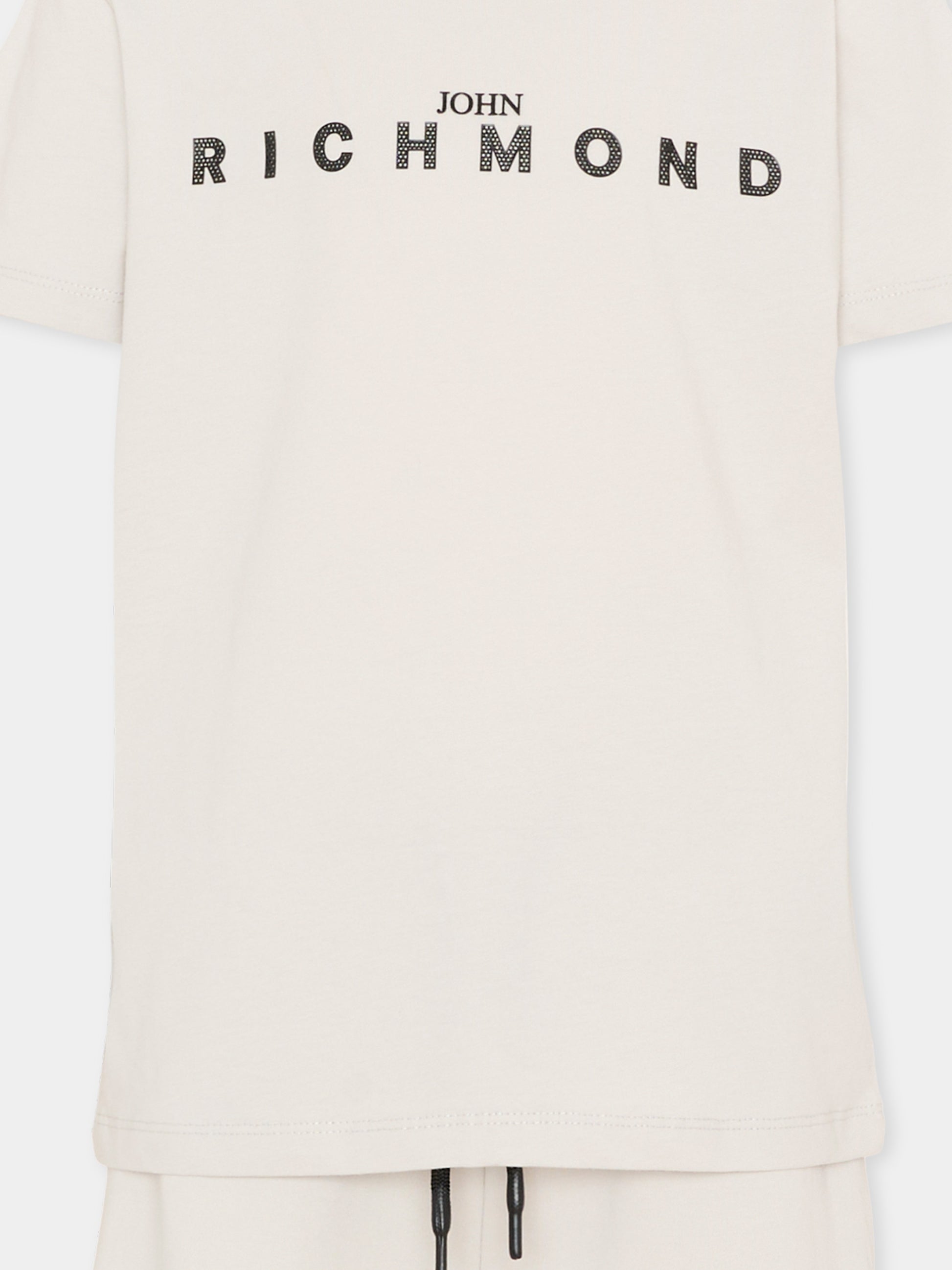 Completo sportivo grigio per bambino con logo,Richmond,RBP26018CJ BLUE VAPOR