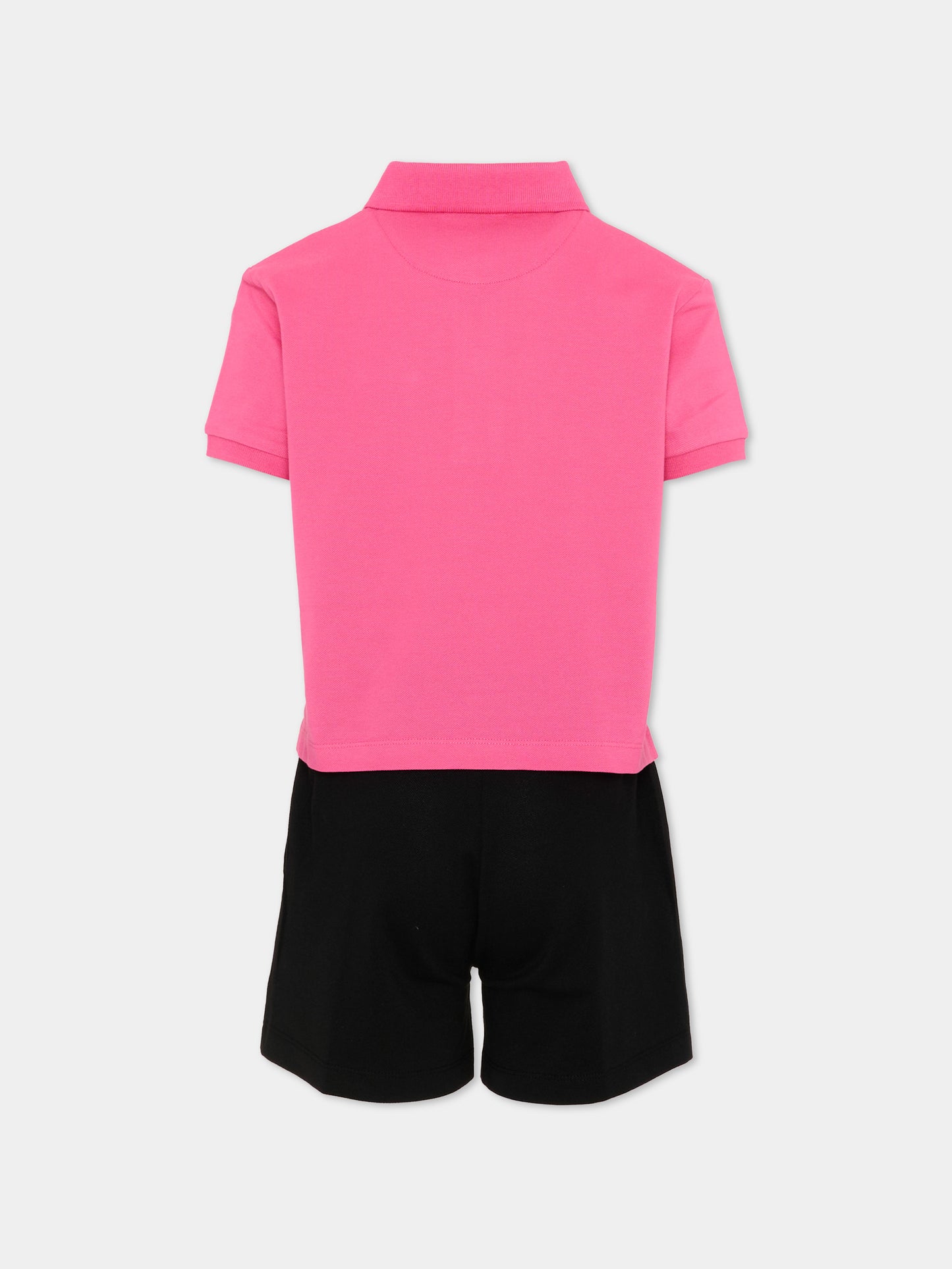 Completo sportivo fucsia per bambina con logo,Richmond,RGP26028CE FUCHSIA PURPLE