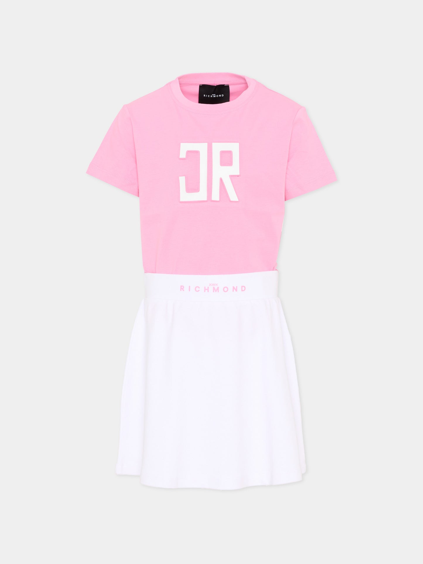 Completo sportivo rosa per bambina con logo,Richmond,RGP26005CJ PINK BEGONIA