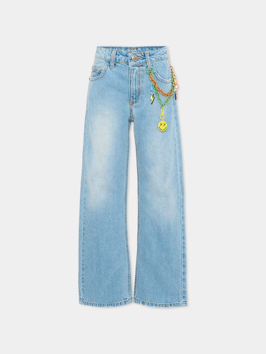 Jeans denim per bambino con charms,Richmond,RBP26132JE DENIM BLUE LIGHT