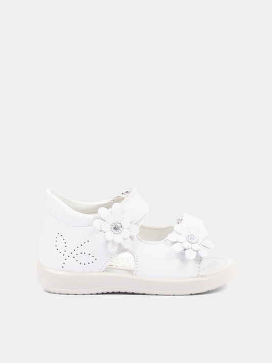 Sandali bianchi Mongy per bambina,Falcotto,001 1501157 01 0N01