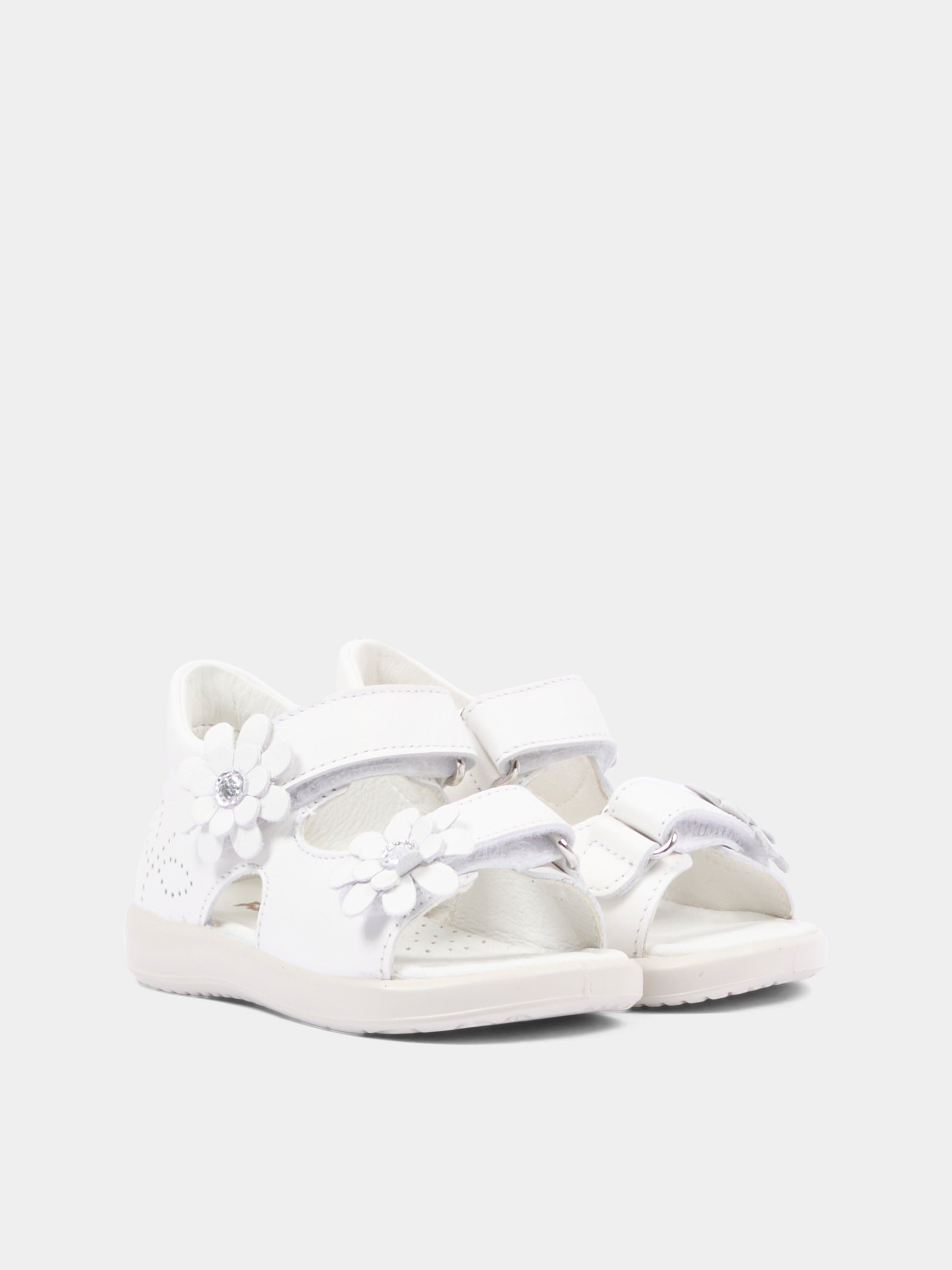 Sandali bianchi Mongy per bambina,Falcotto,001 1501157 01 0N01