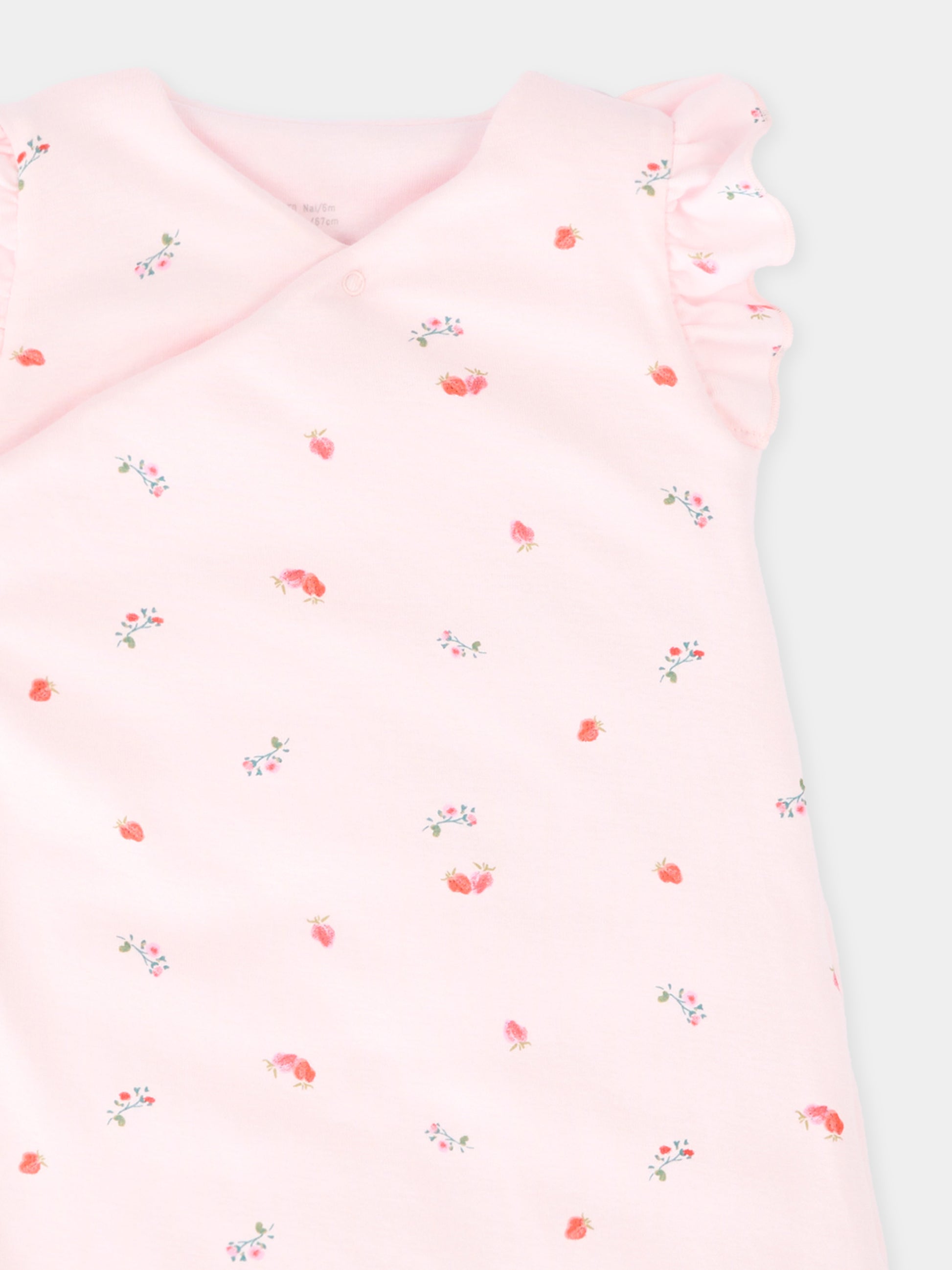 Sacco nanna rosa per neonata floreale,Petit Bateau,A0F6D BARELY/MULTICO 01