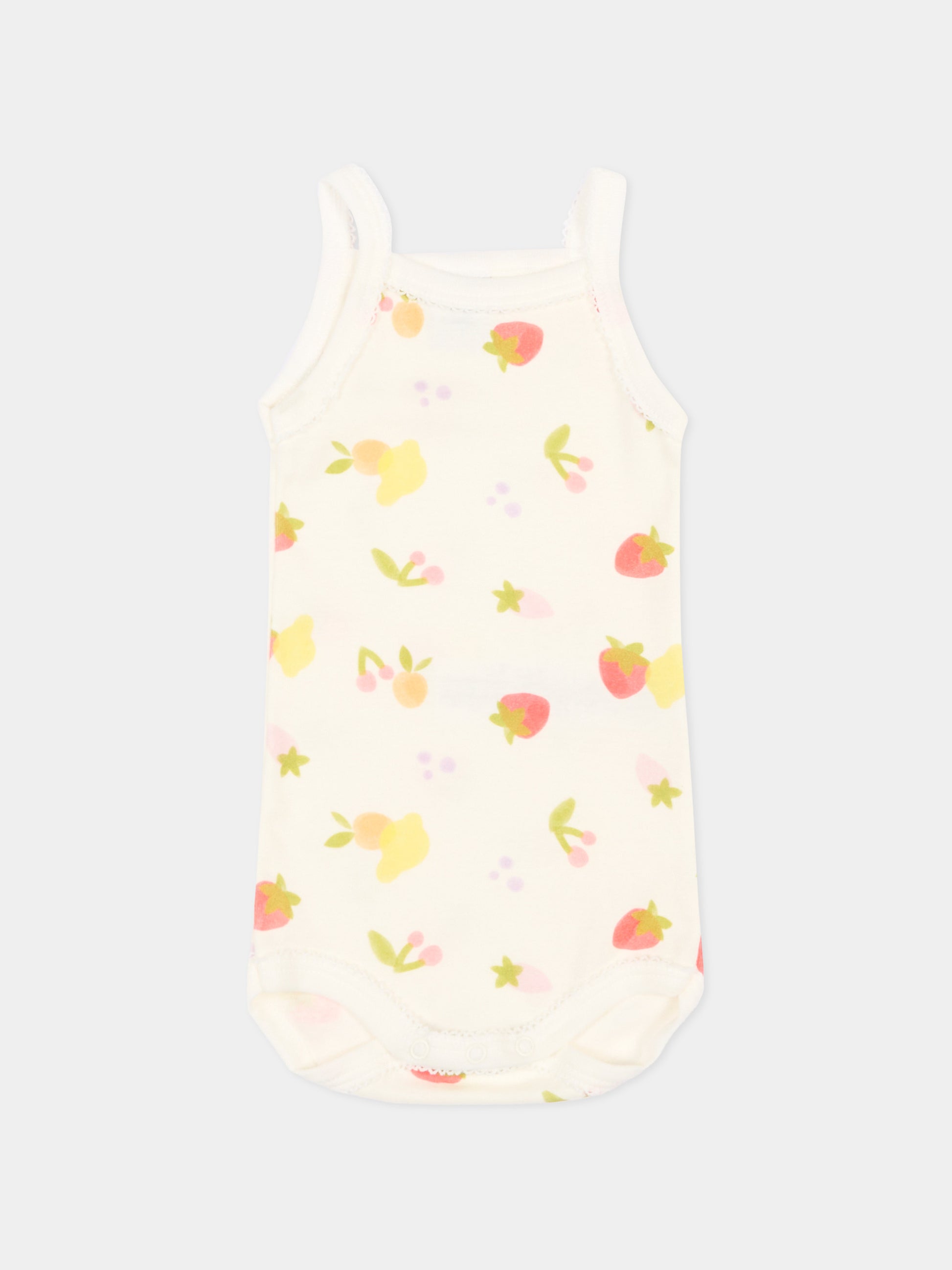 Body multicolor per neonata con frutta,Petit Bateau,A0FRX VARIANTE 1 00