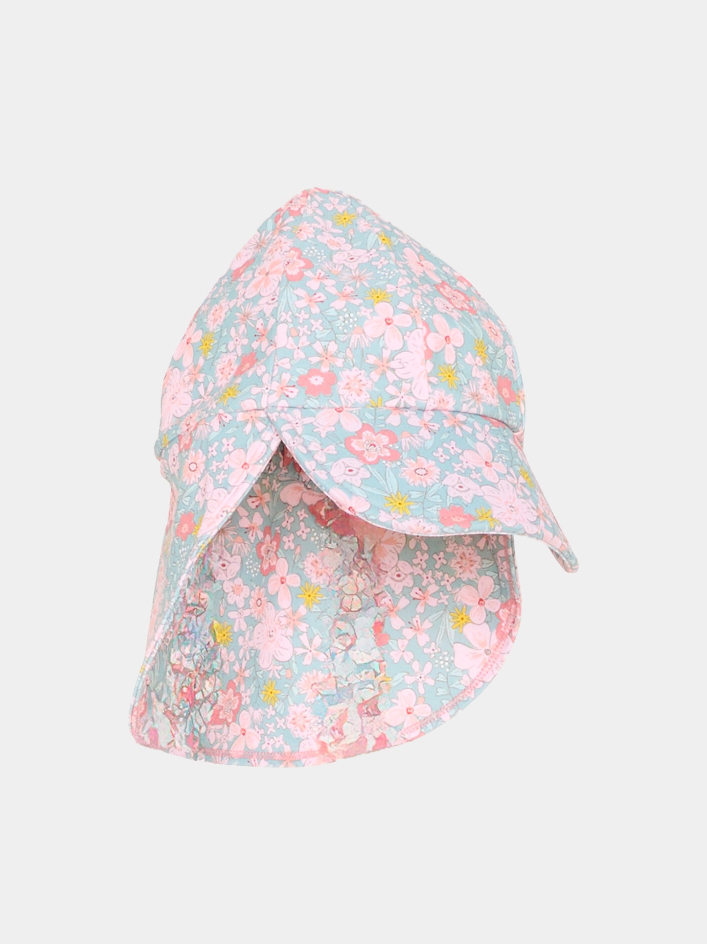 Cappello multicolor per neonata floreale,Petit Bateau,A0FDZ SPRAY/MULTICO 01