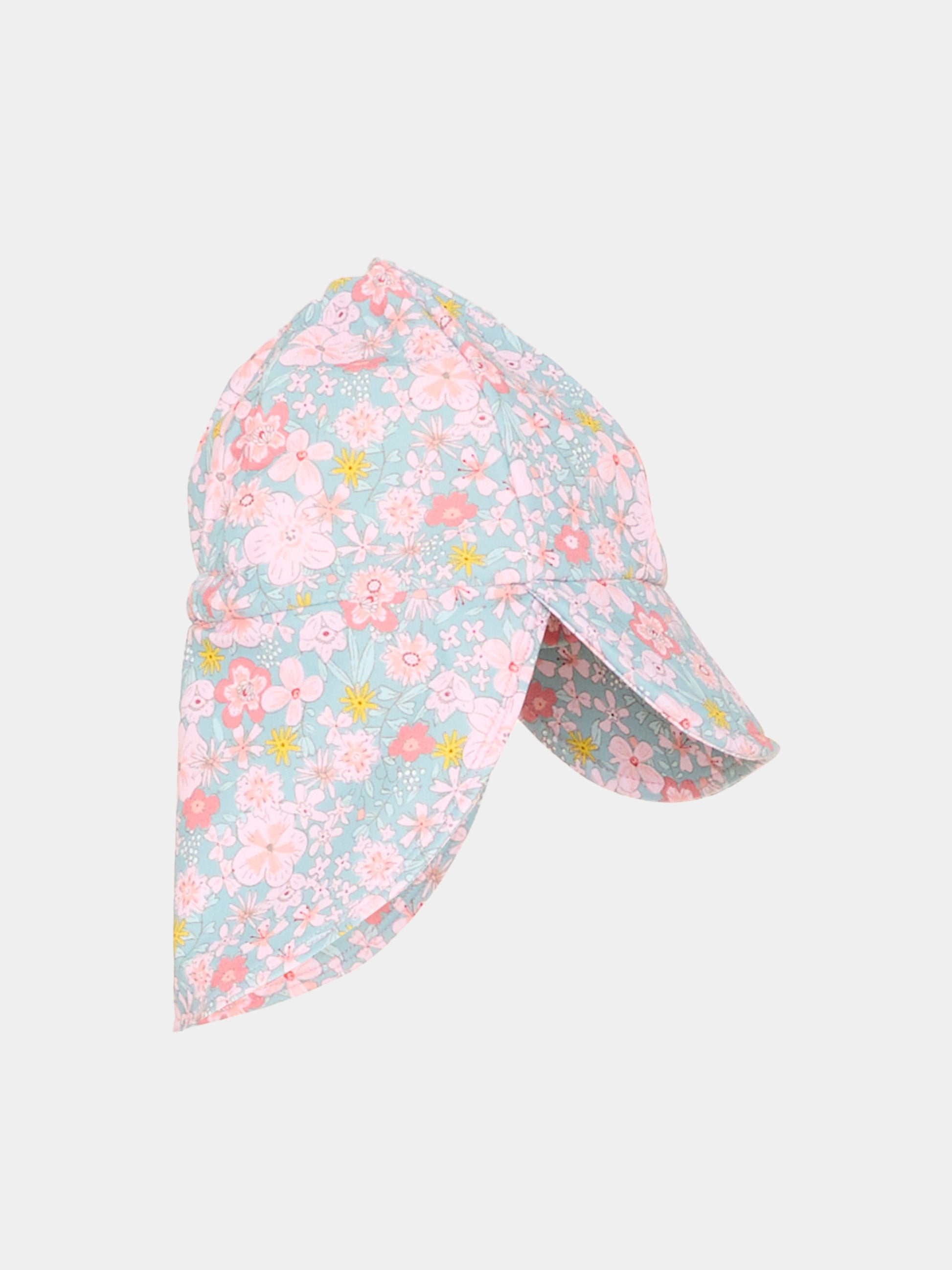 Cappello multicolor per neonata floreale,Petit Bateau,A0FDZ SPRAY/MULTICO 01