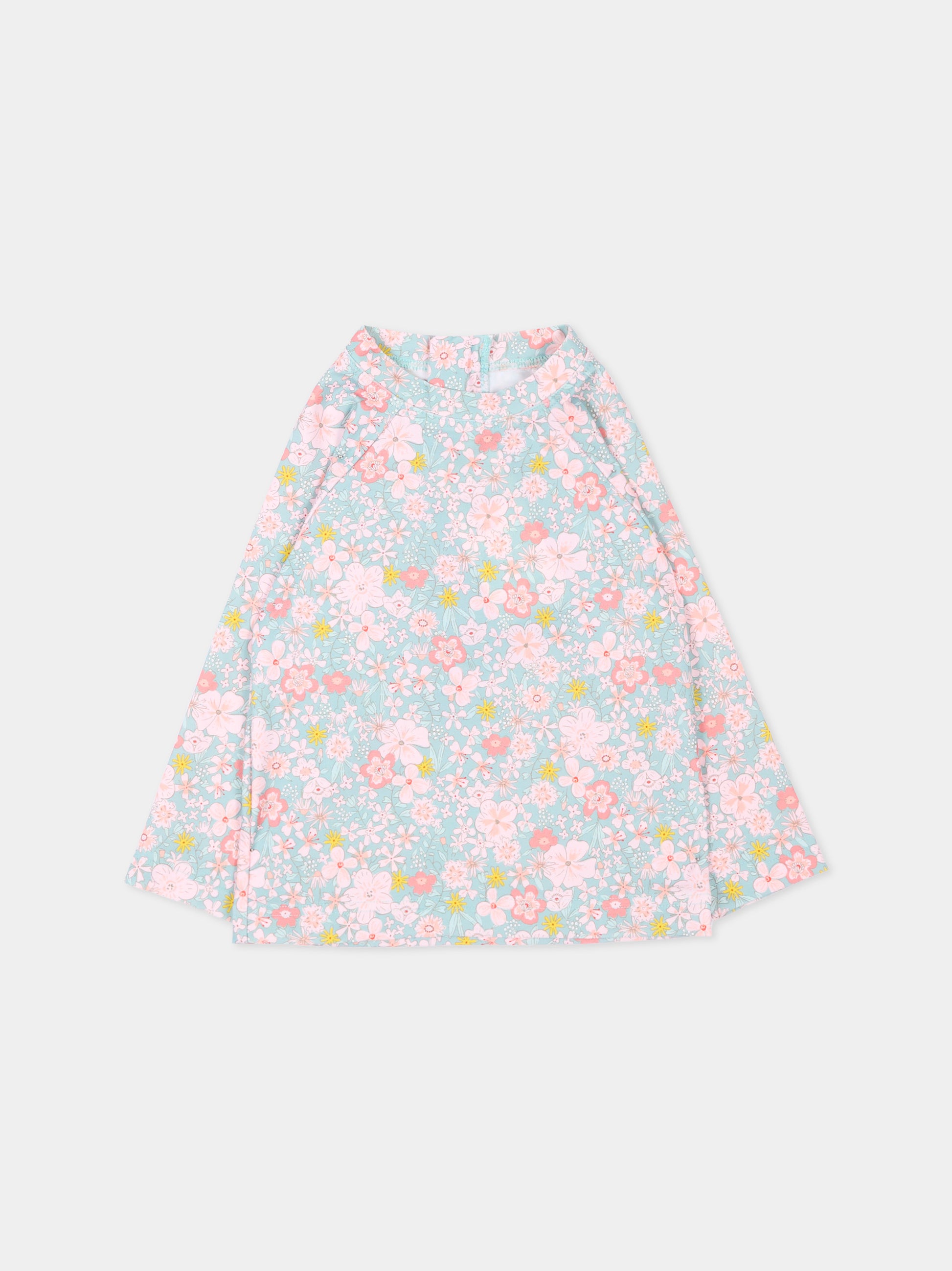 Anti UV multicolor per neonata floreale,Petit Bateau,A0FNA SPRAY/MULTICO 01