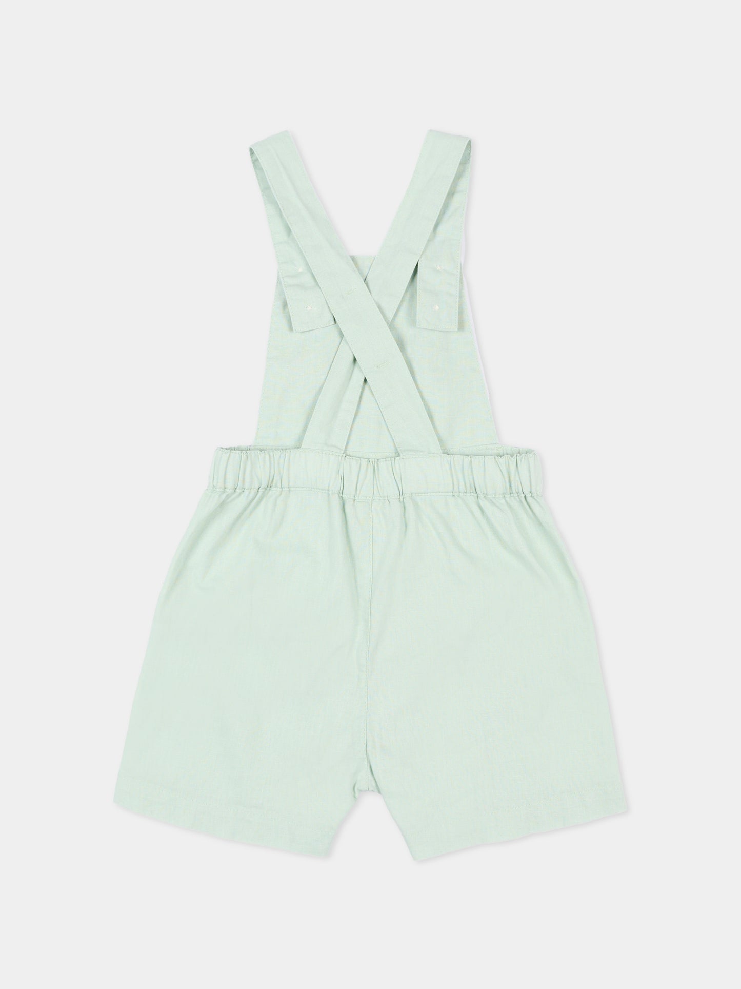 Salopette verde per neonato,Petit Bateau,A0FFN SPRAY 01